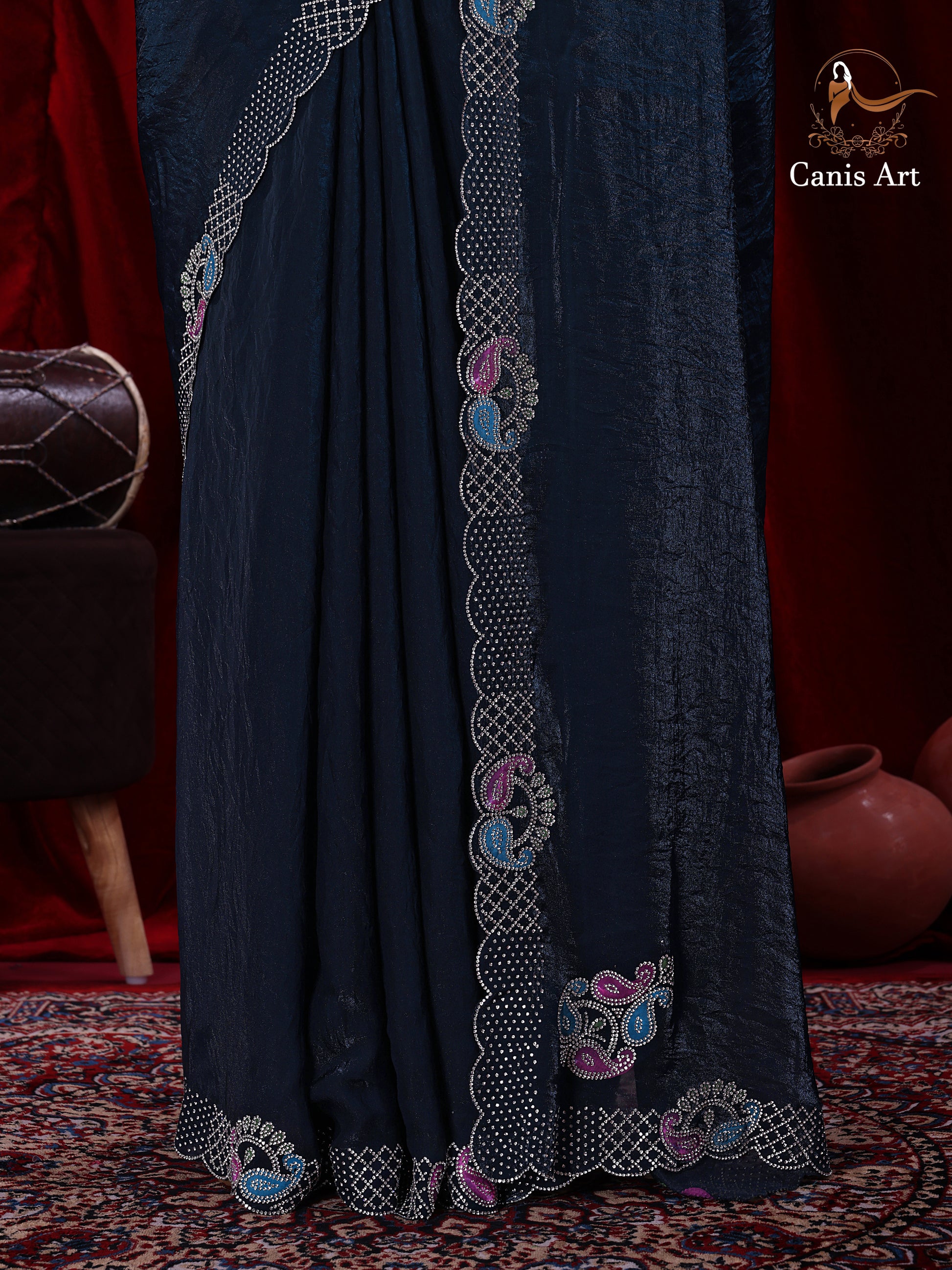 Heavy fendy satin silk
