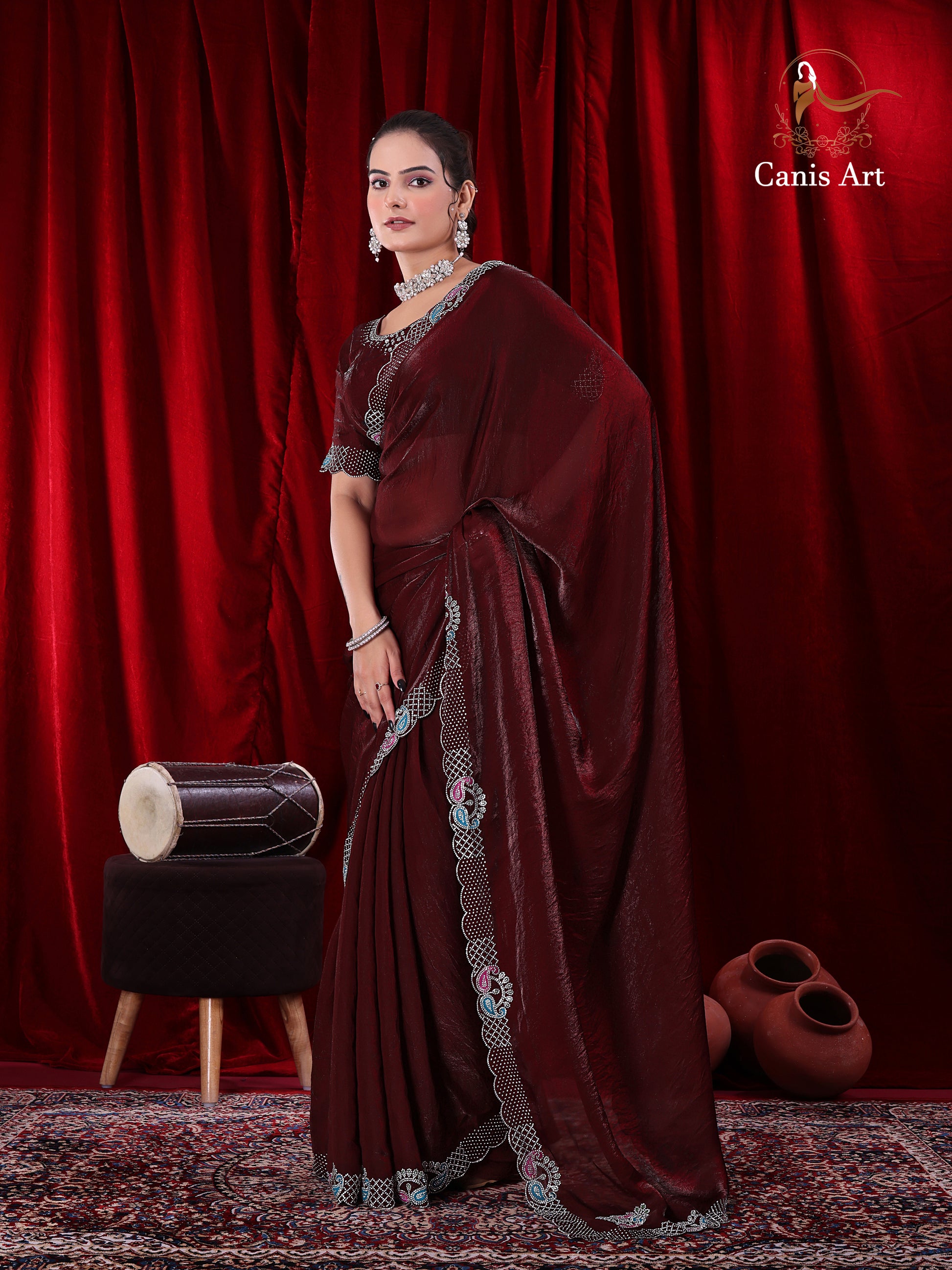Heavy fendy satin silk