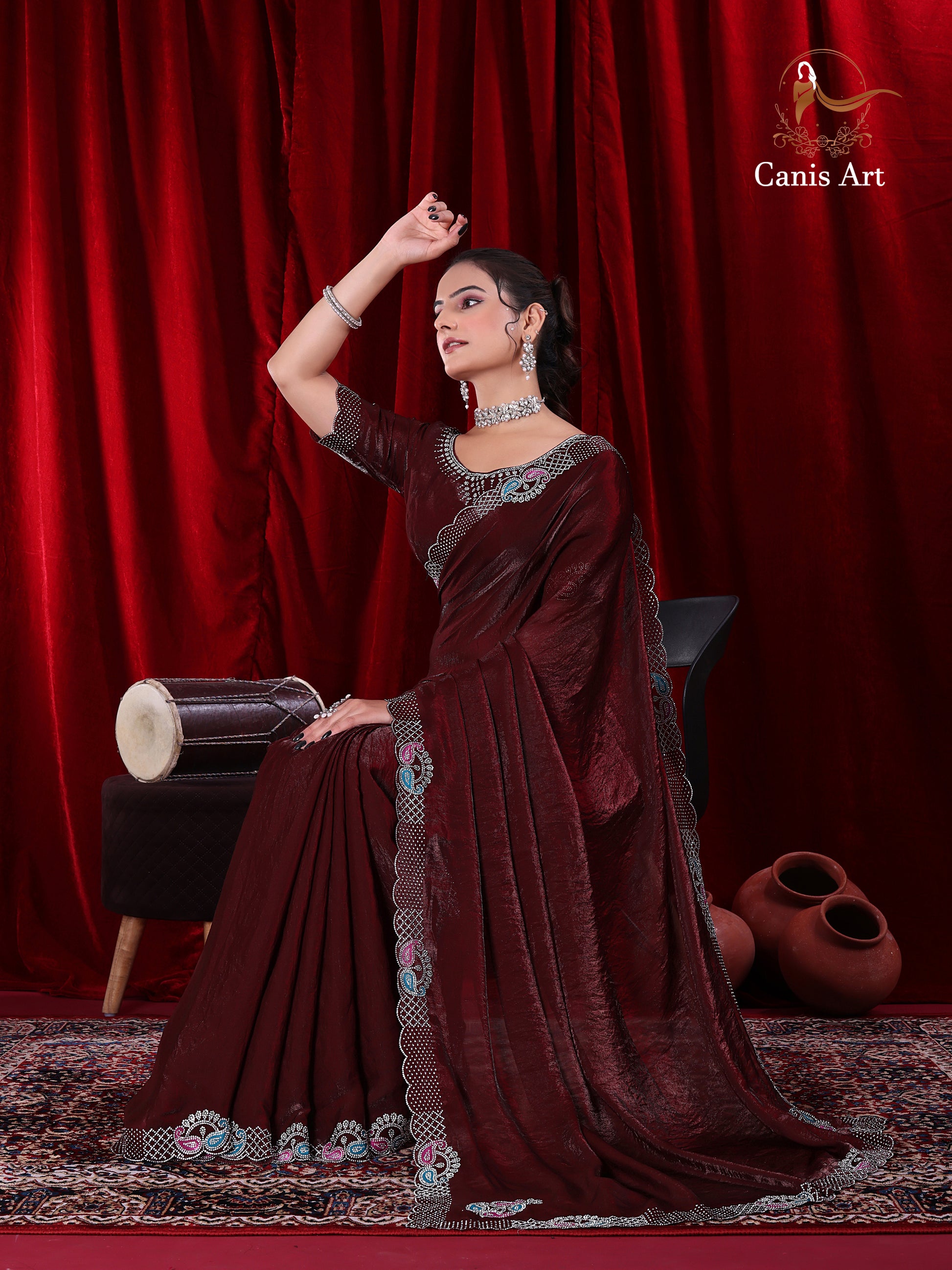 Heavy fendy satin silk