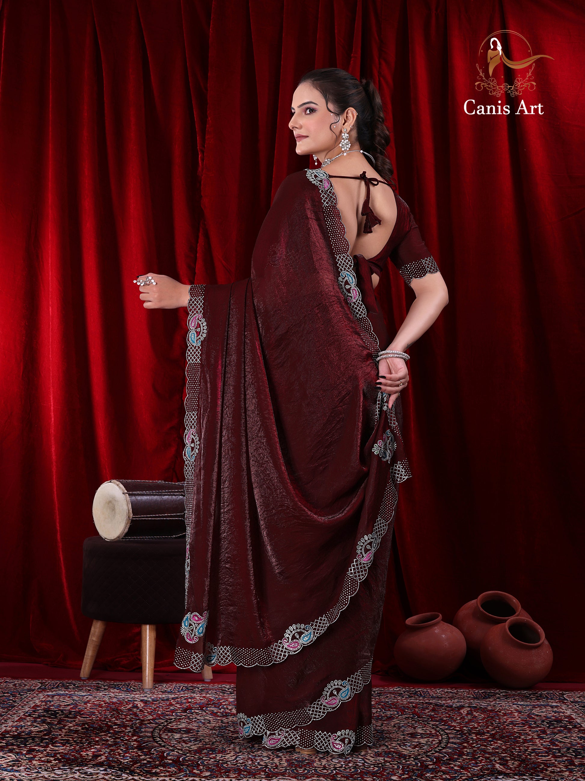 Heavy fendy satin silk