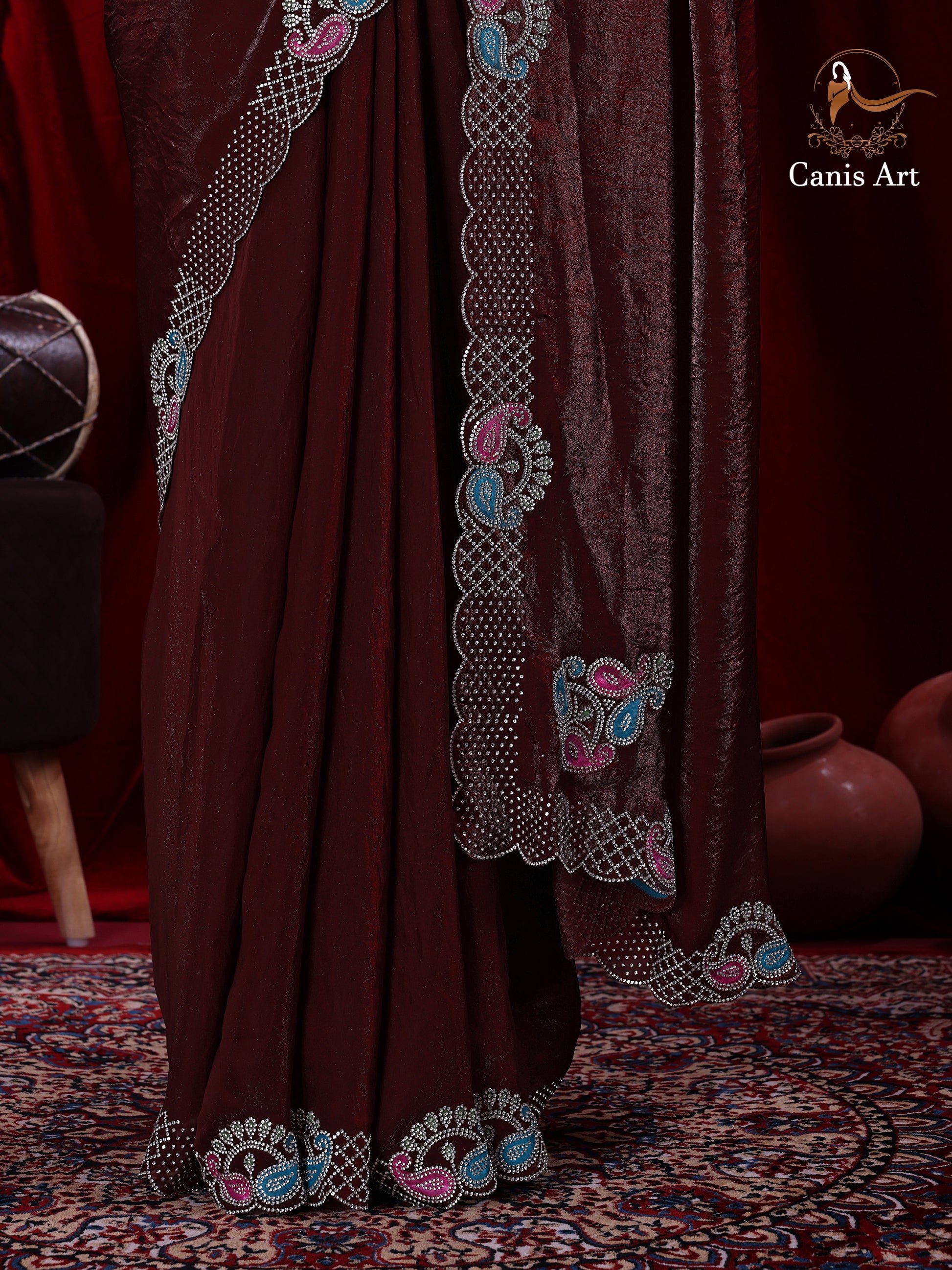 Heavy fendy satin silk