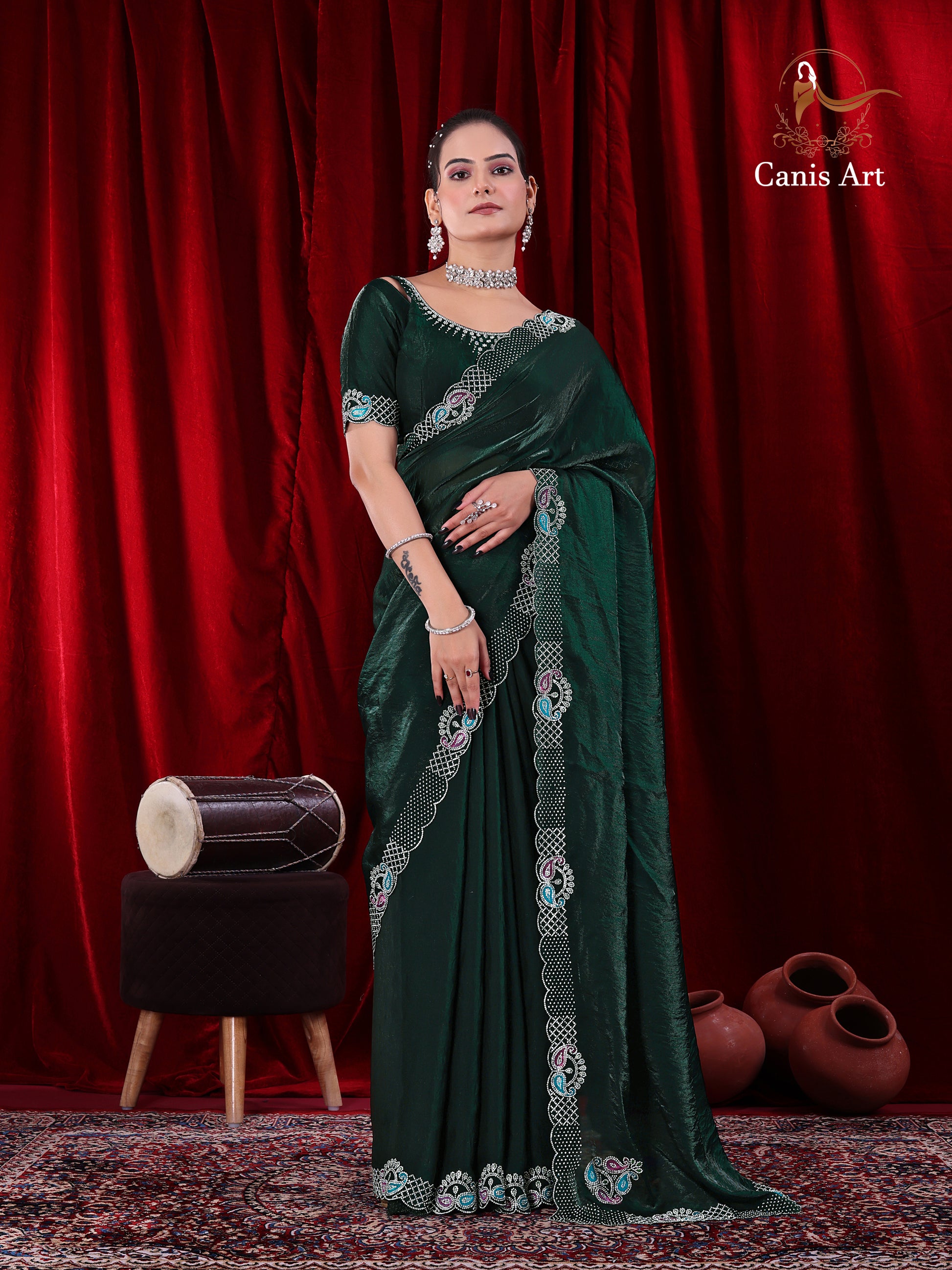 Heavy fendy satin silk