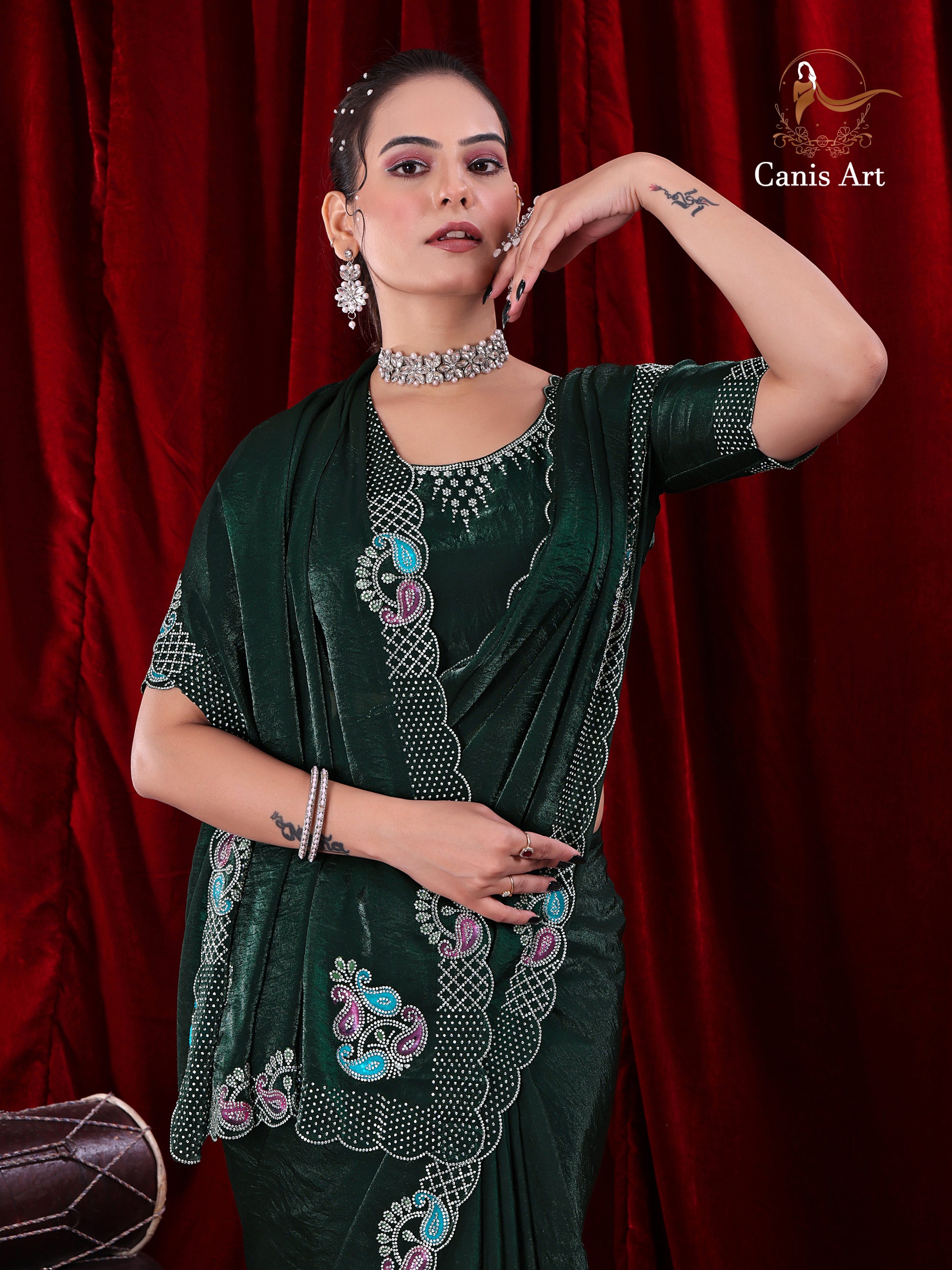 Heavy fendy satin silk