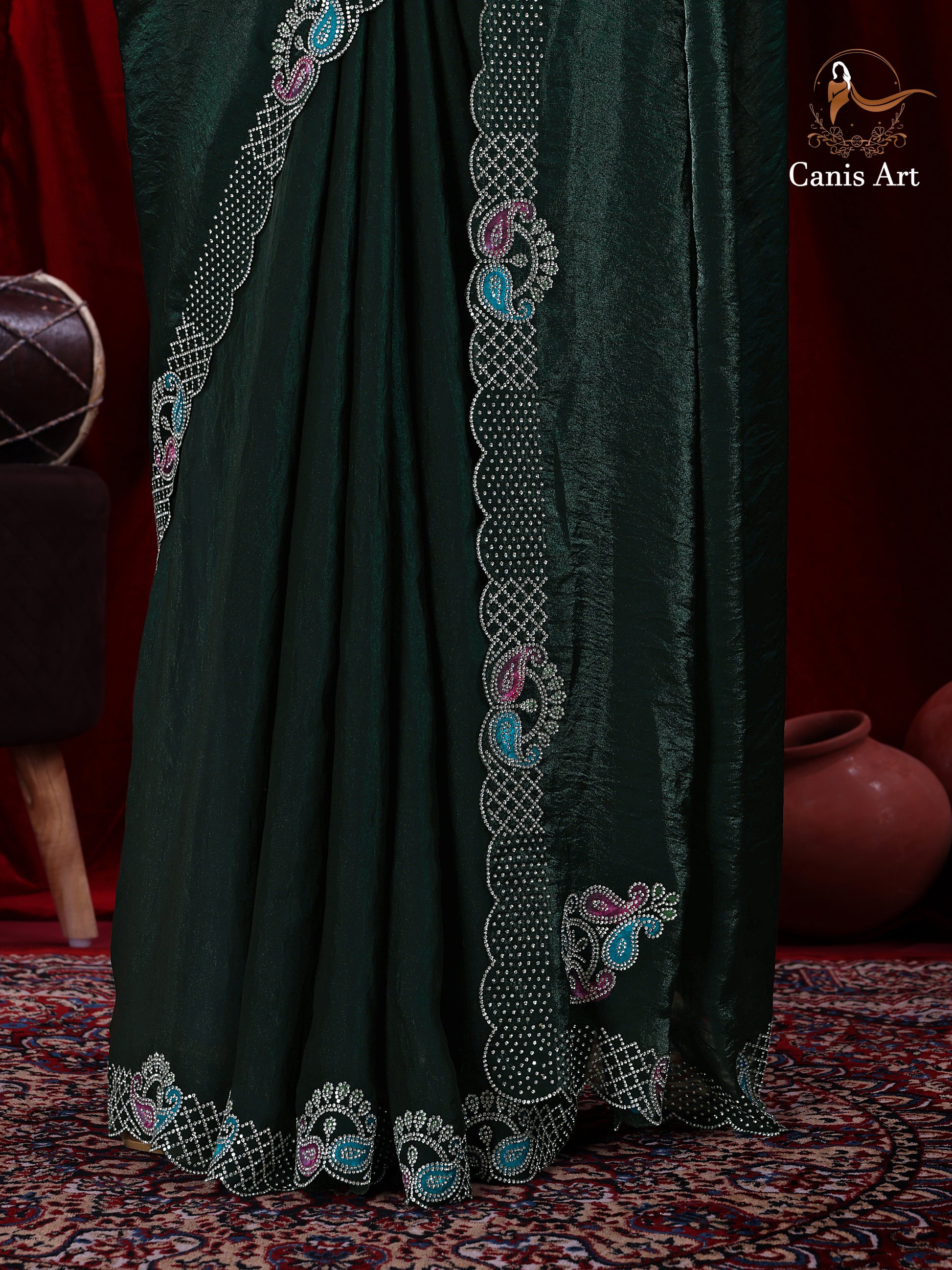 Heavy fendy satin silk
