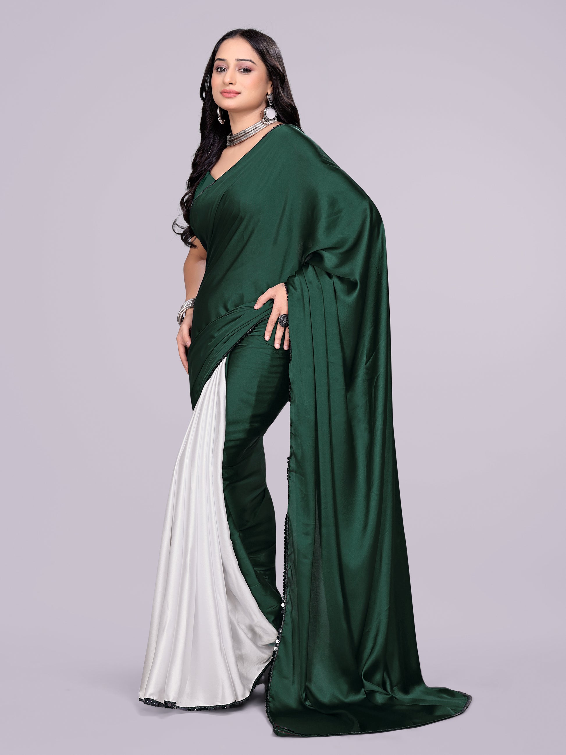 green white - half white