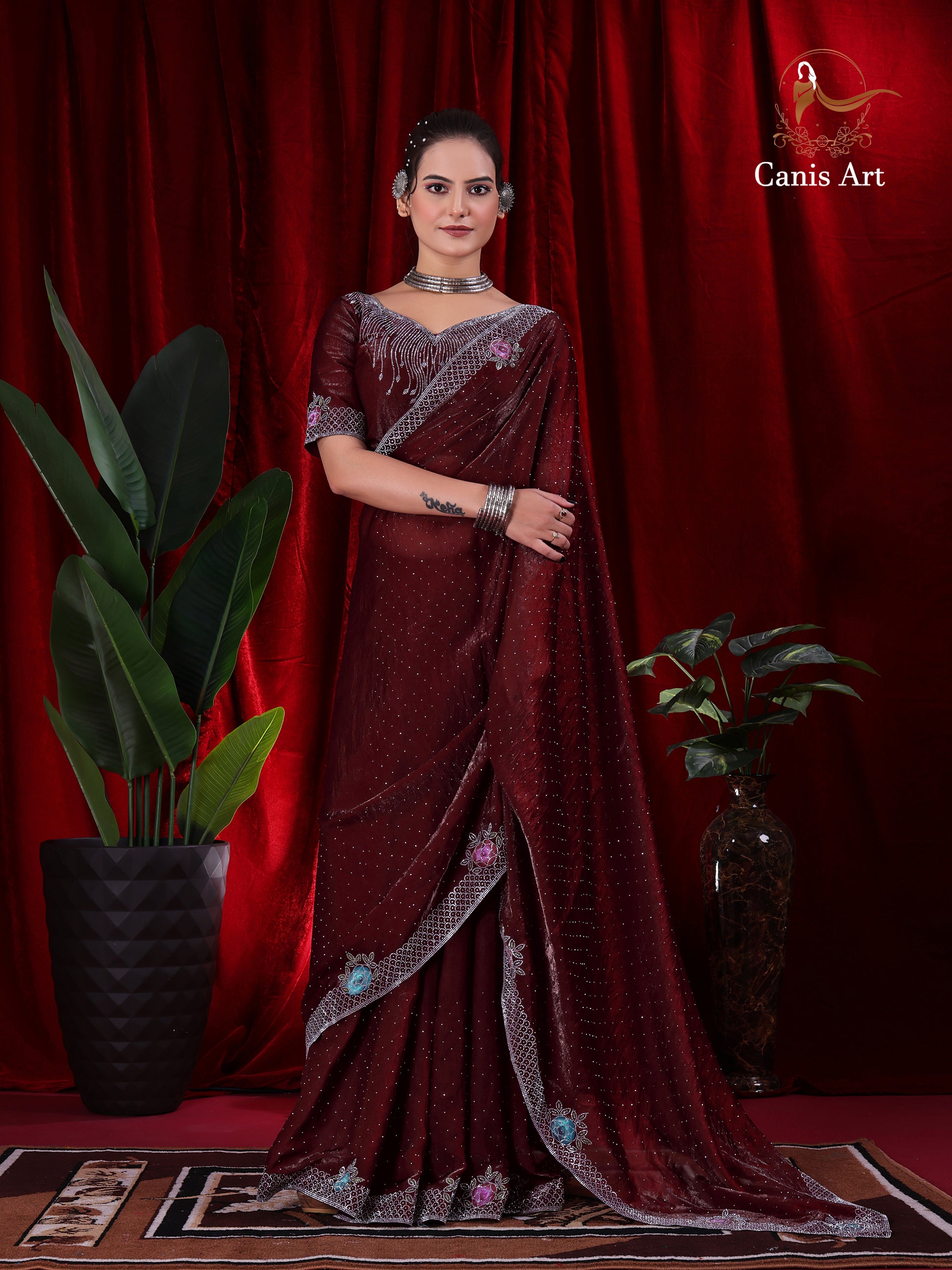 Heavy fendy satin silk