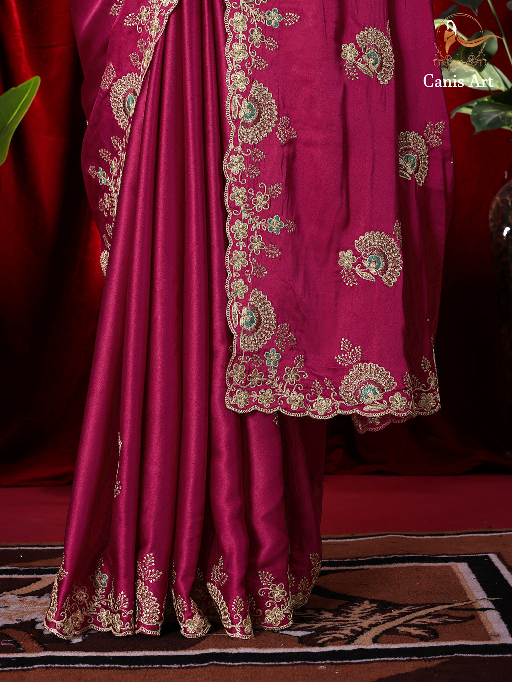 Heavy fendy satin silk