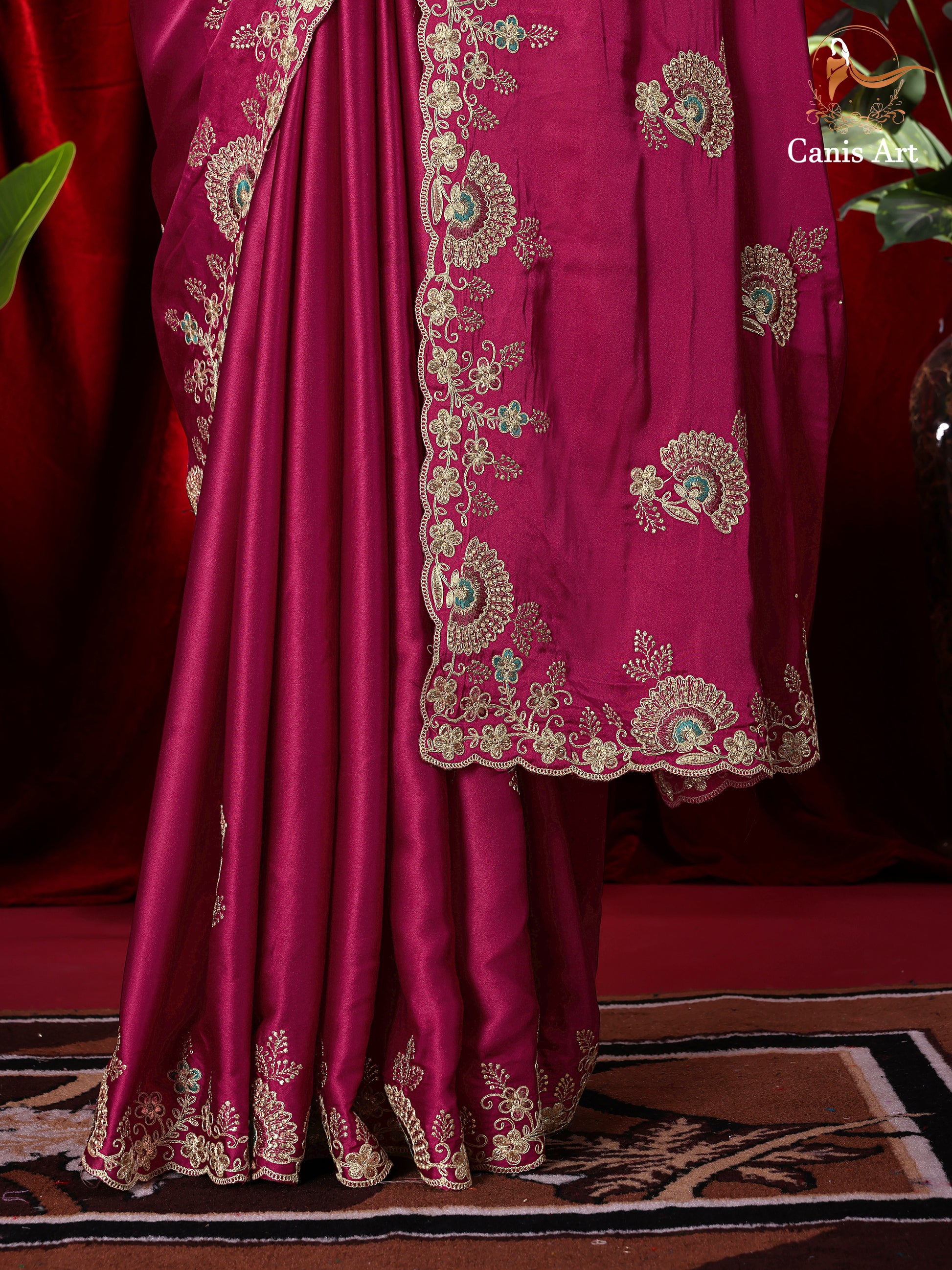 Heavy fendy satin silk