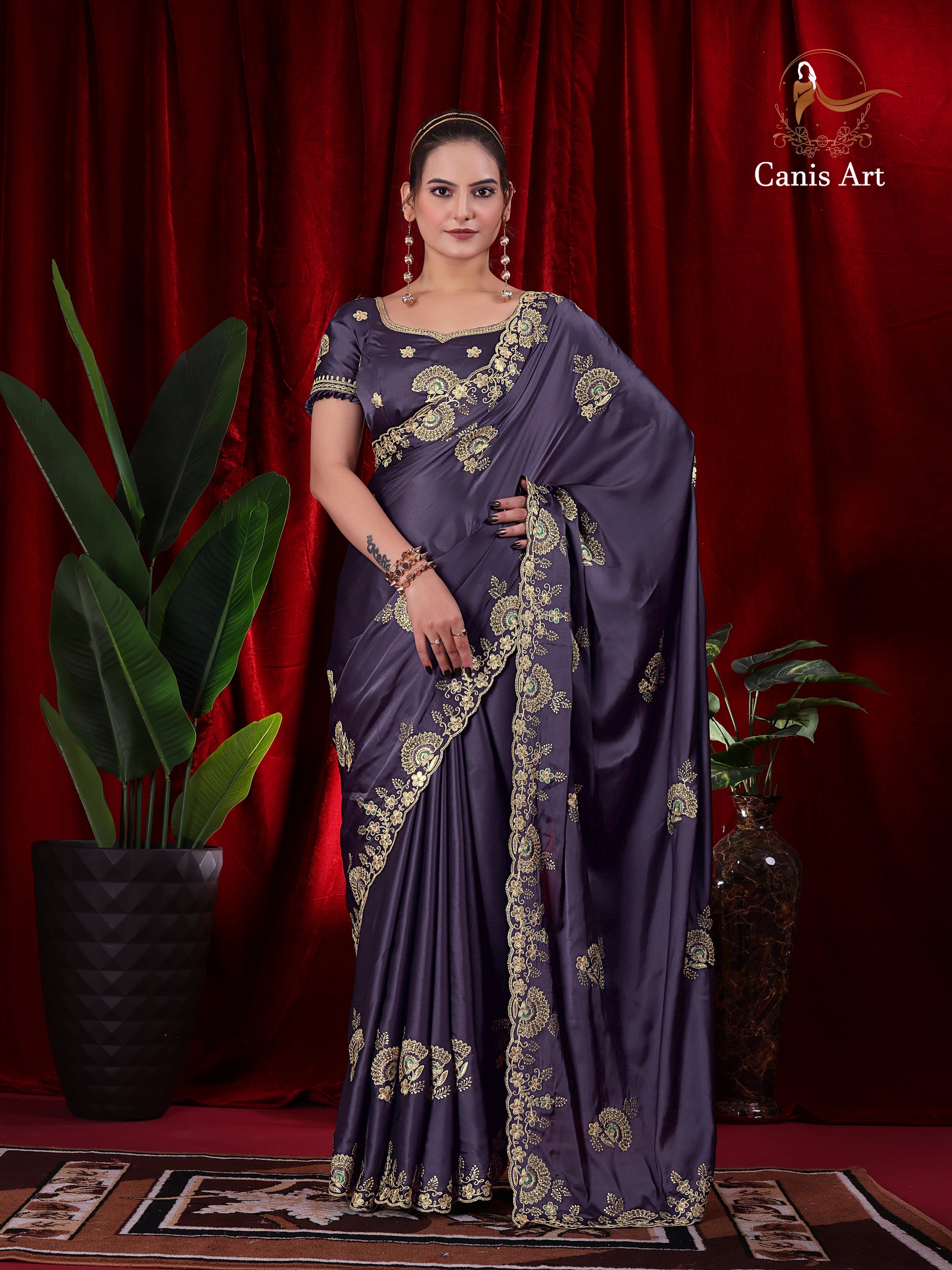 Heavy fendy satin silk