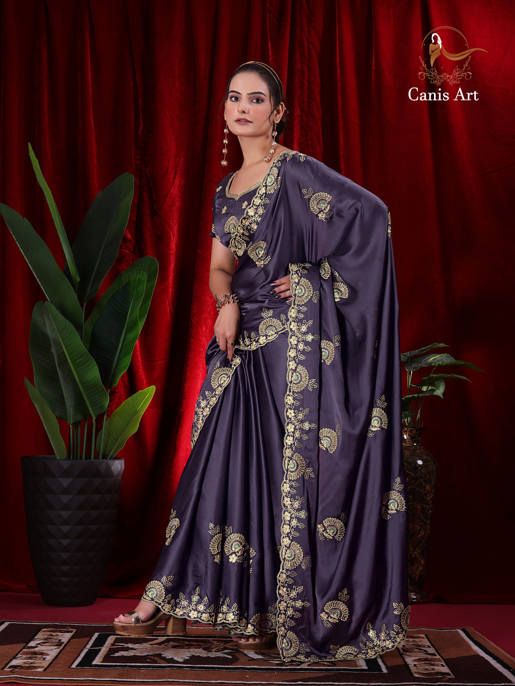 Heavy fendy satin silk