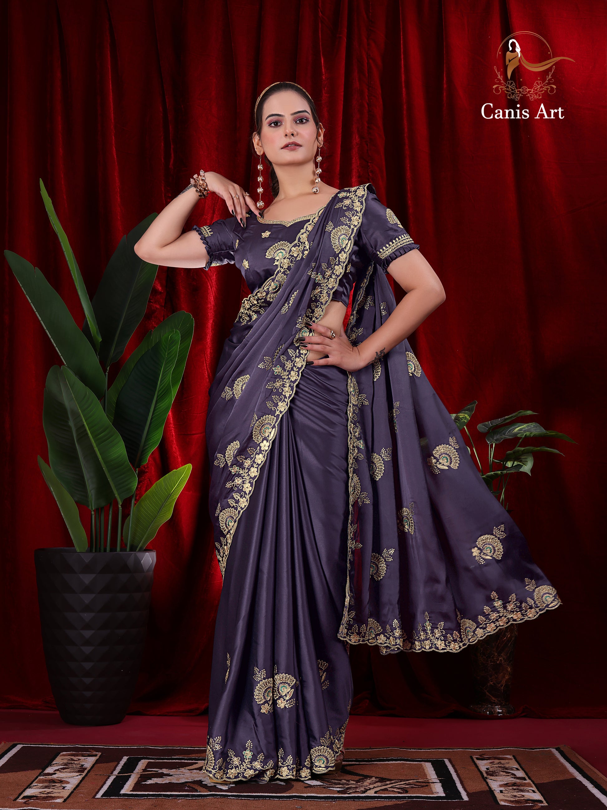 Heavy fendy satin silk