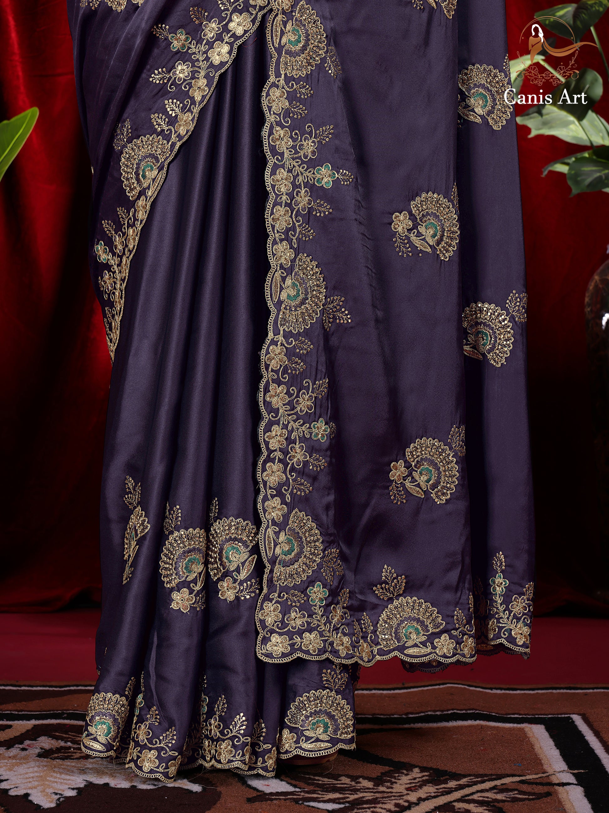 Heavy fendy satin silk