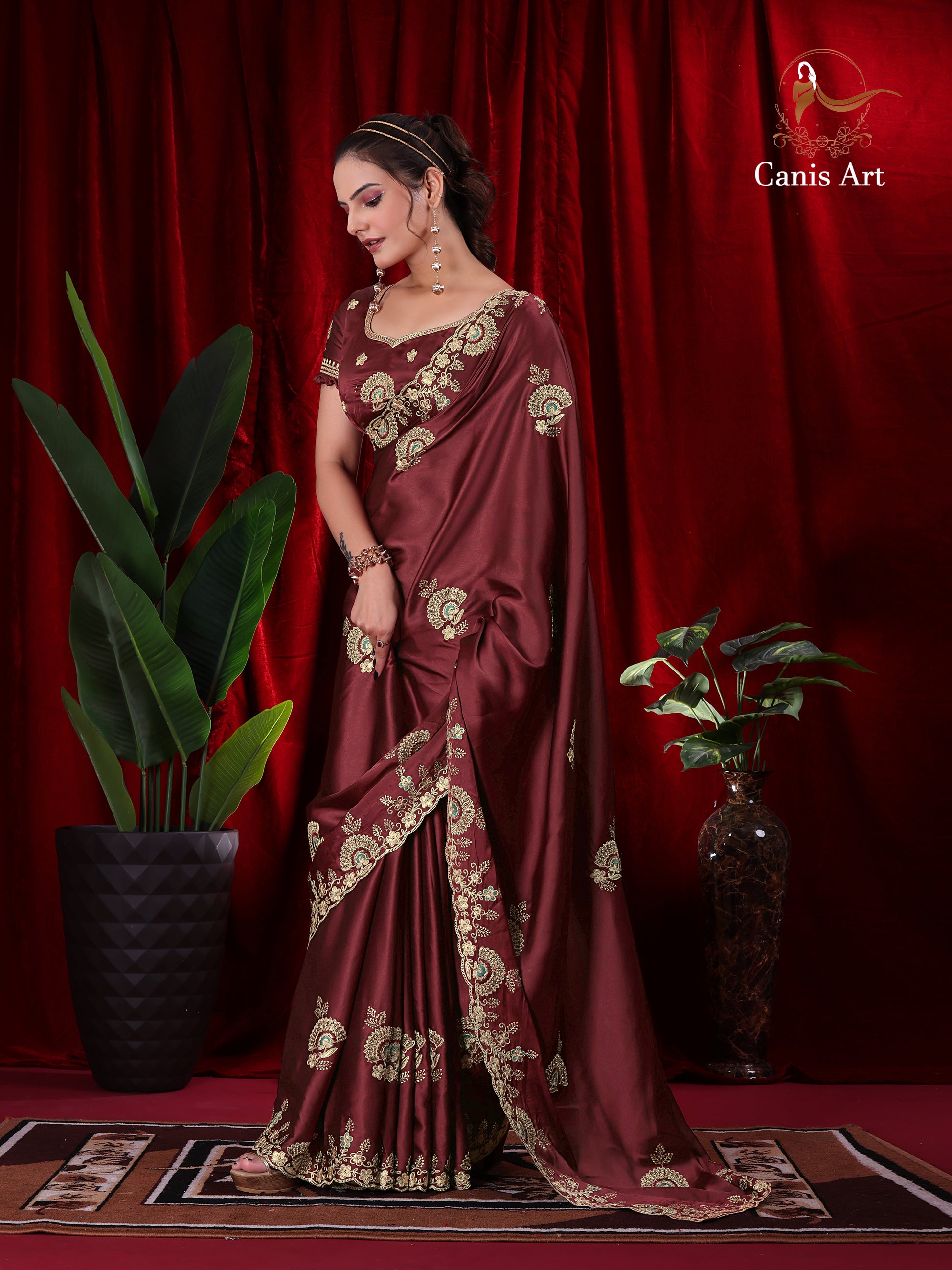 Heavy fendy satin silk