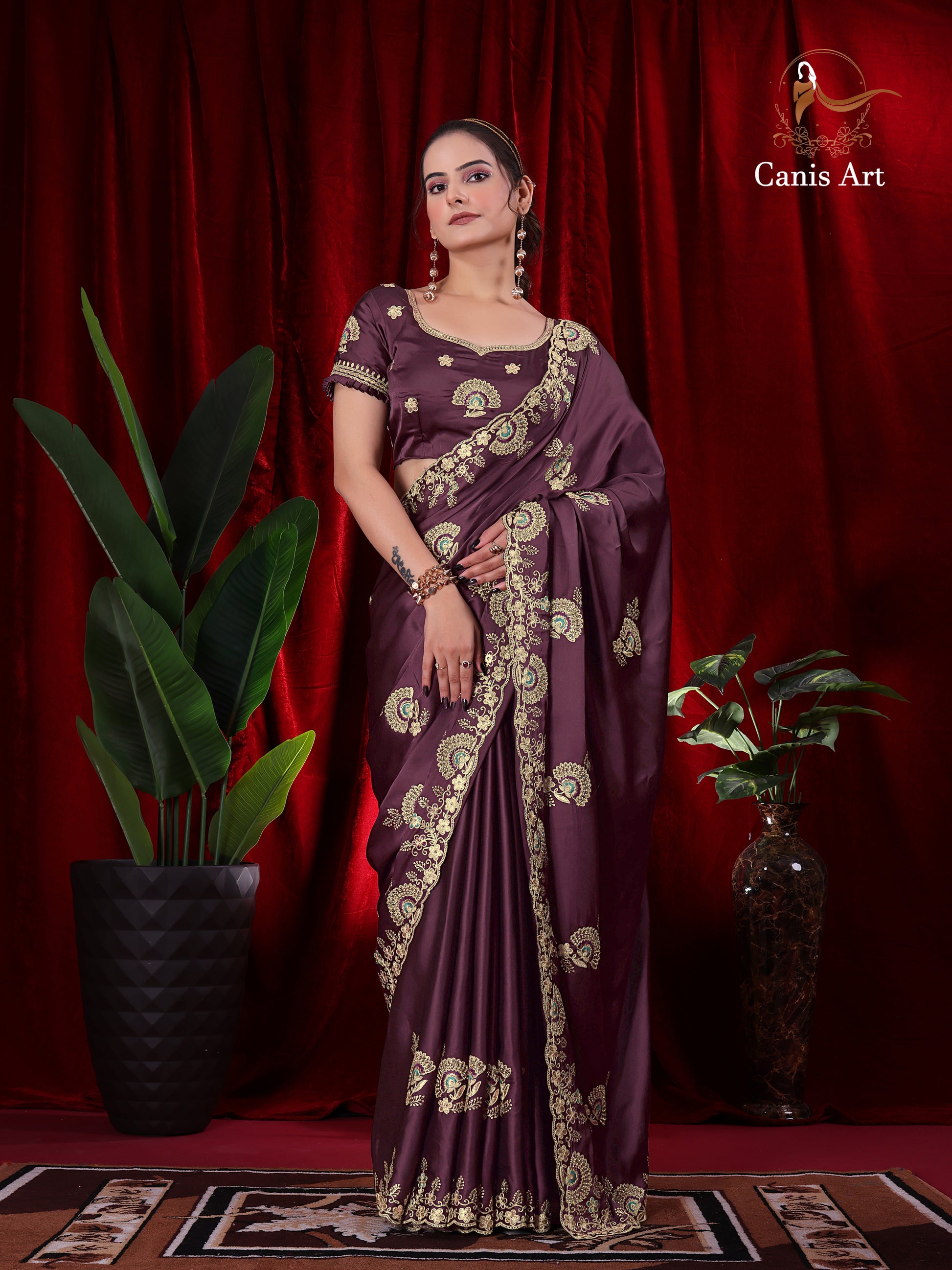Heavy fendy satin silk