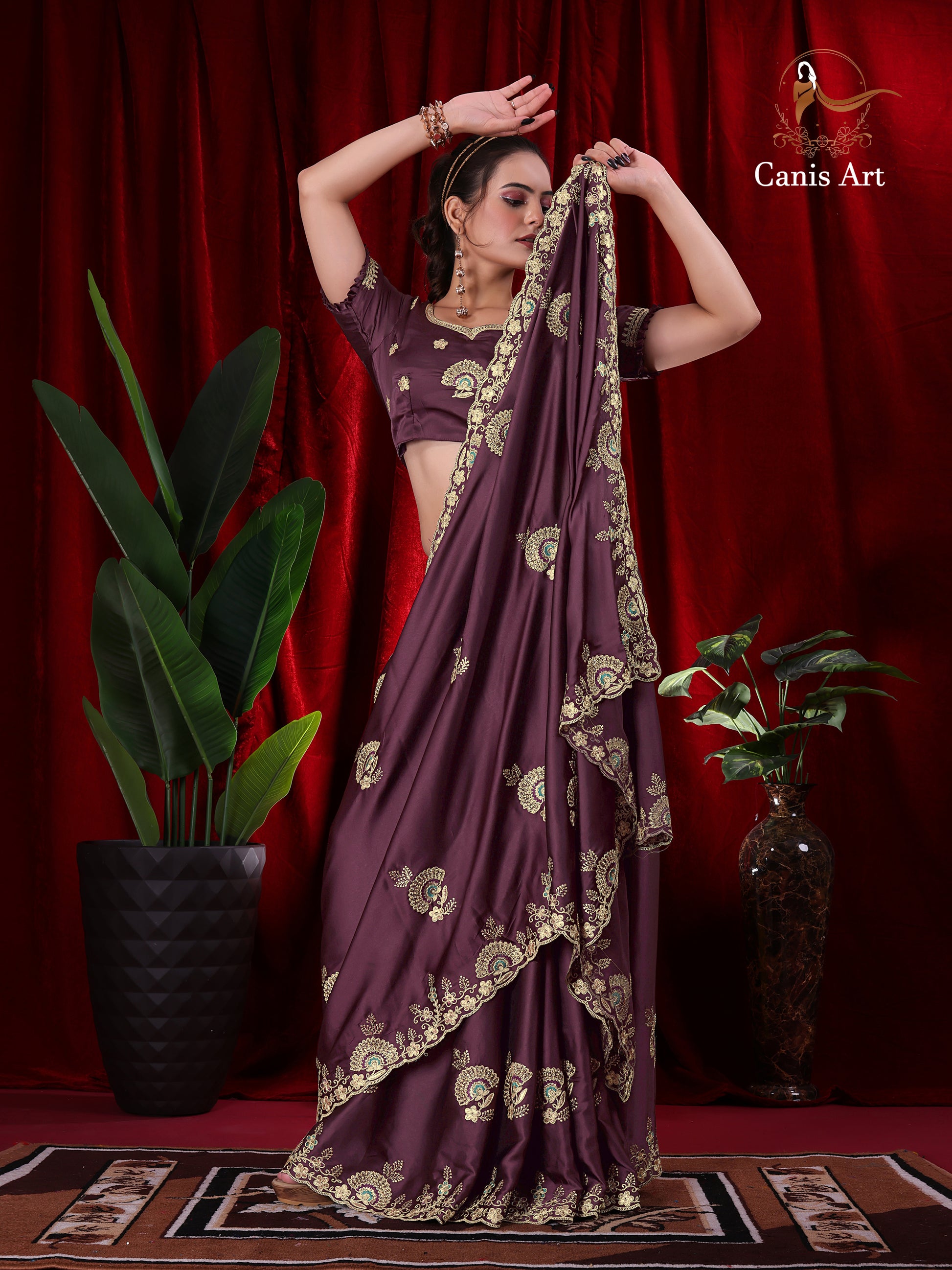 Heavy fendy satin silk