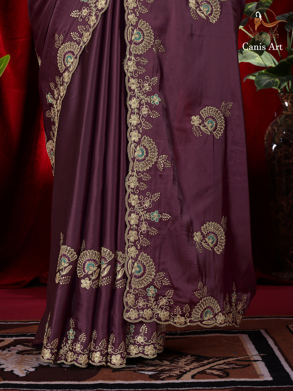 Heavy fendy satin silk