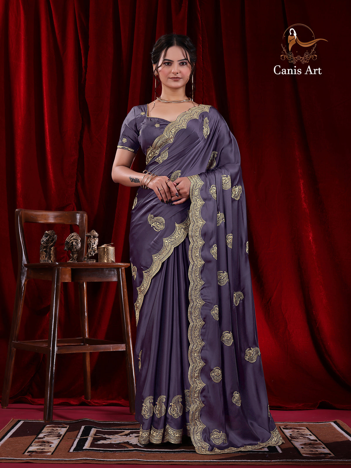 Heavy fendy satin silk