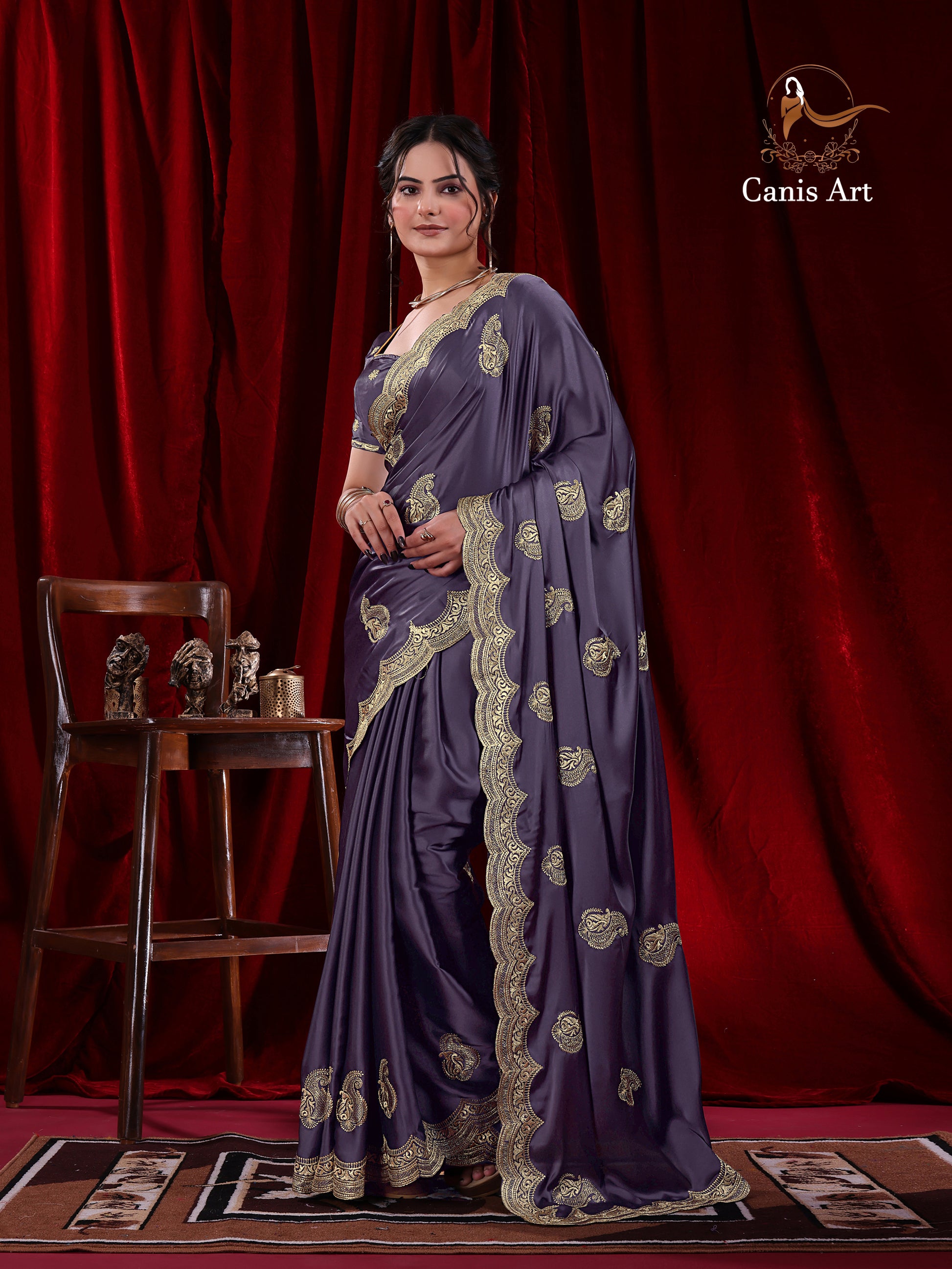 Heavy fendy satin silk