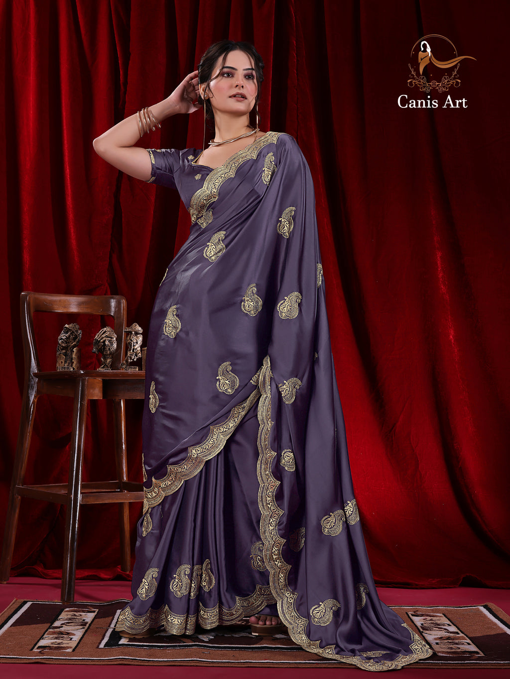 Heavy fendy satin silk