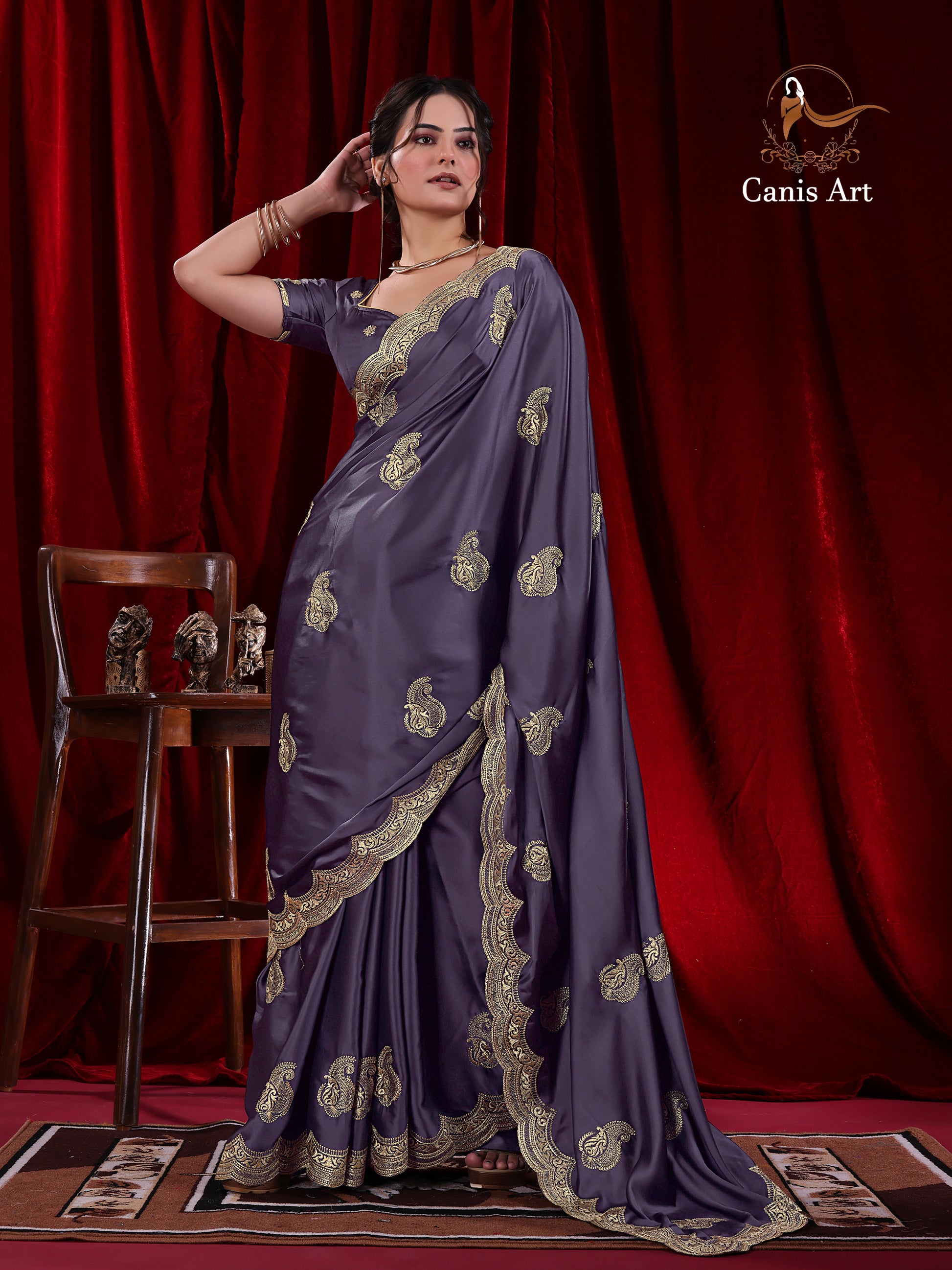 Heavy fendy satin silk