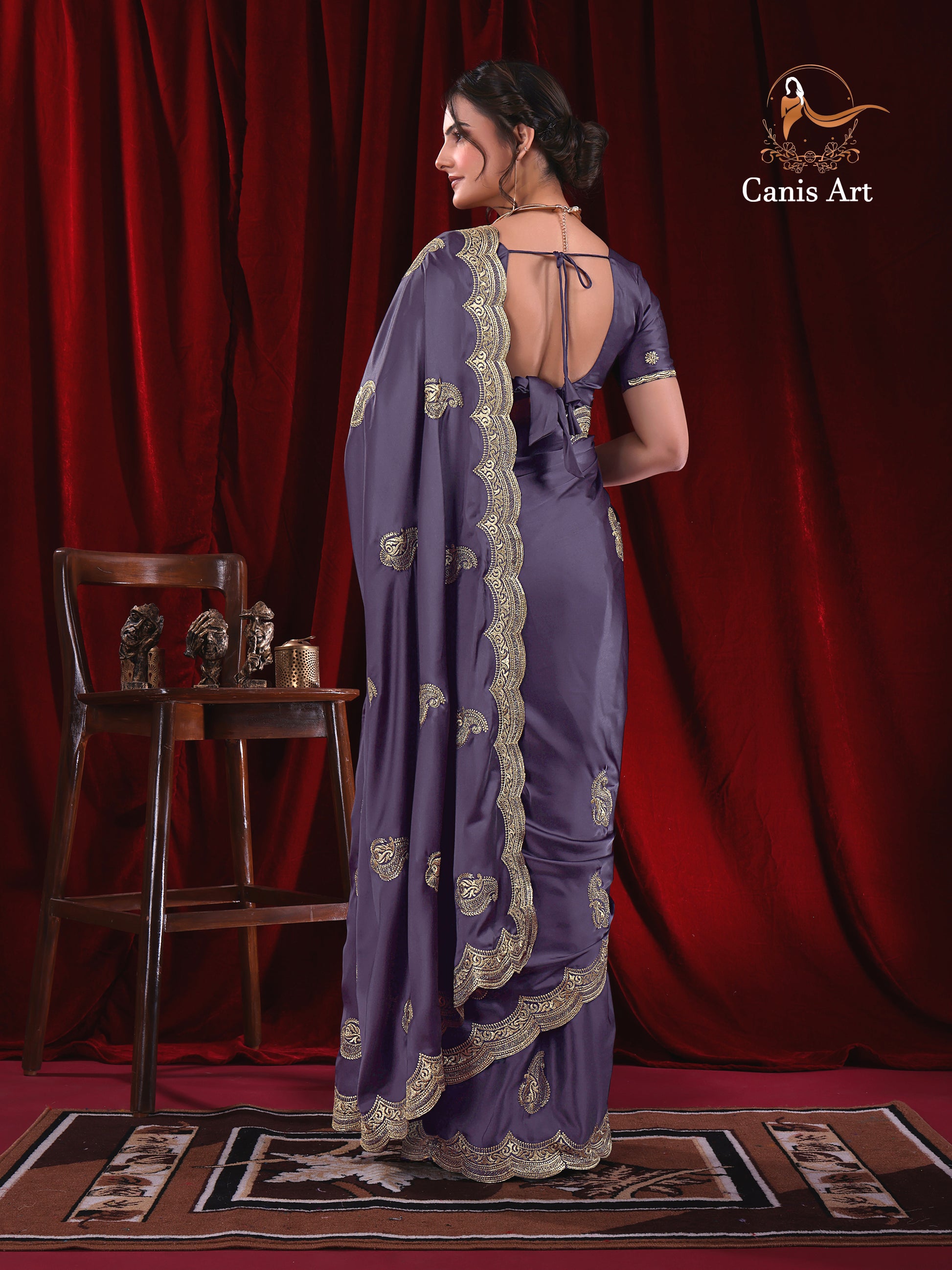 Heavy fendy satin silk