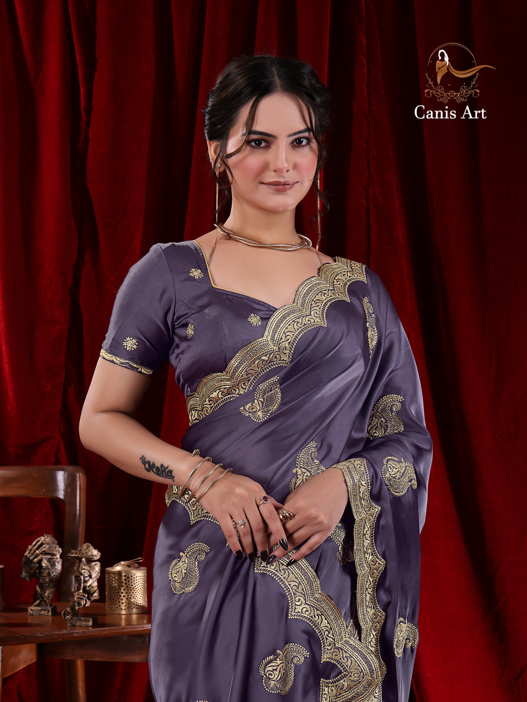 Heavy fendy satin silk