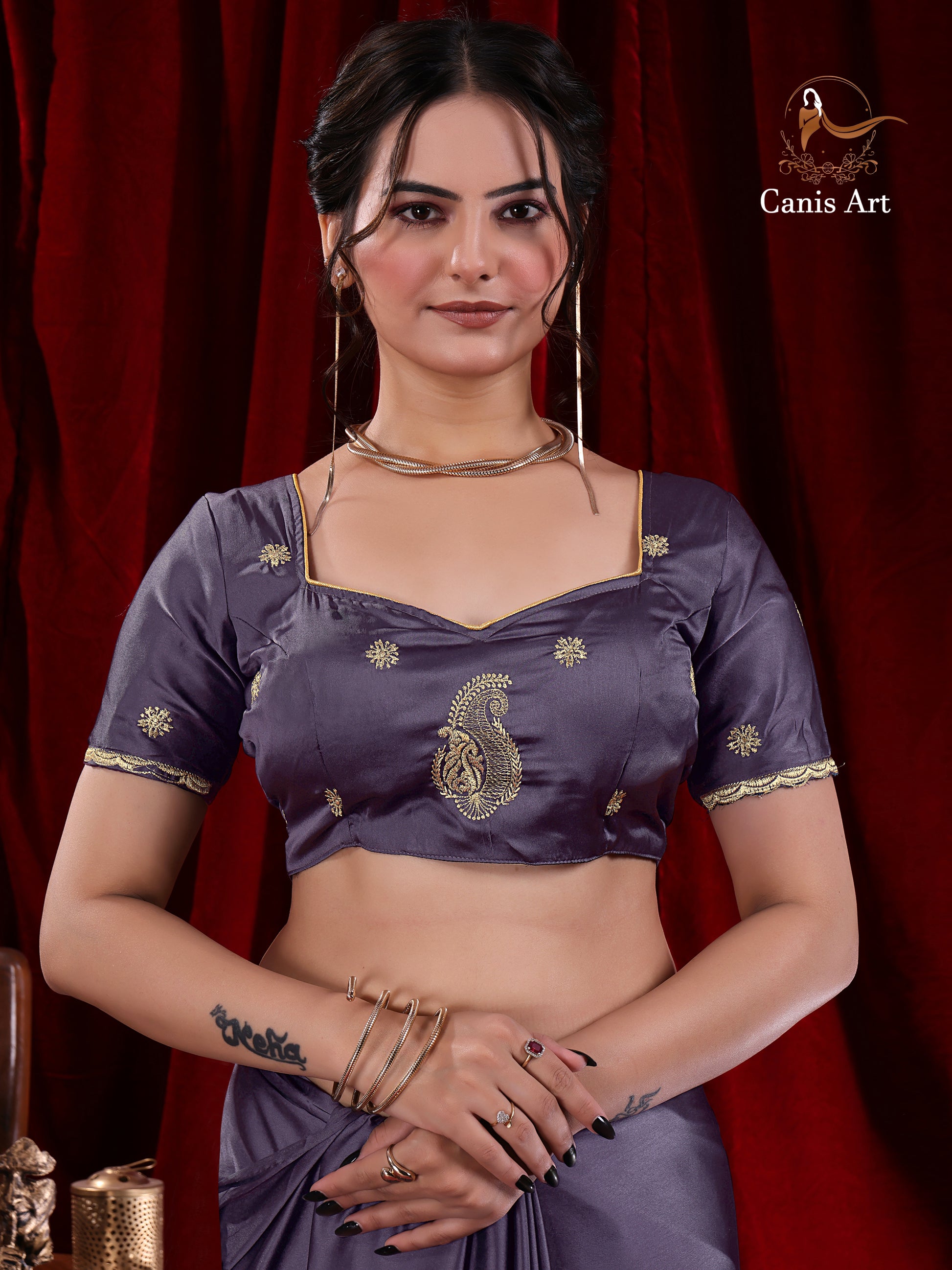 Heavy fendy satin silk