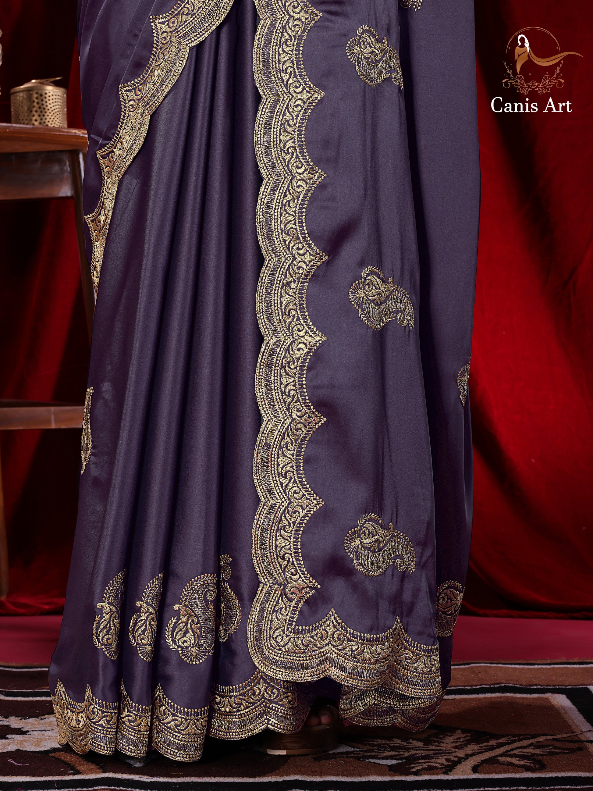 Heavy fendy satin silk