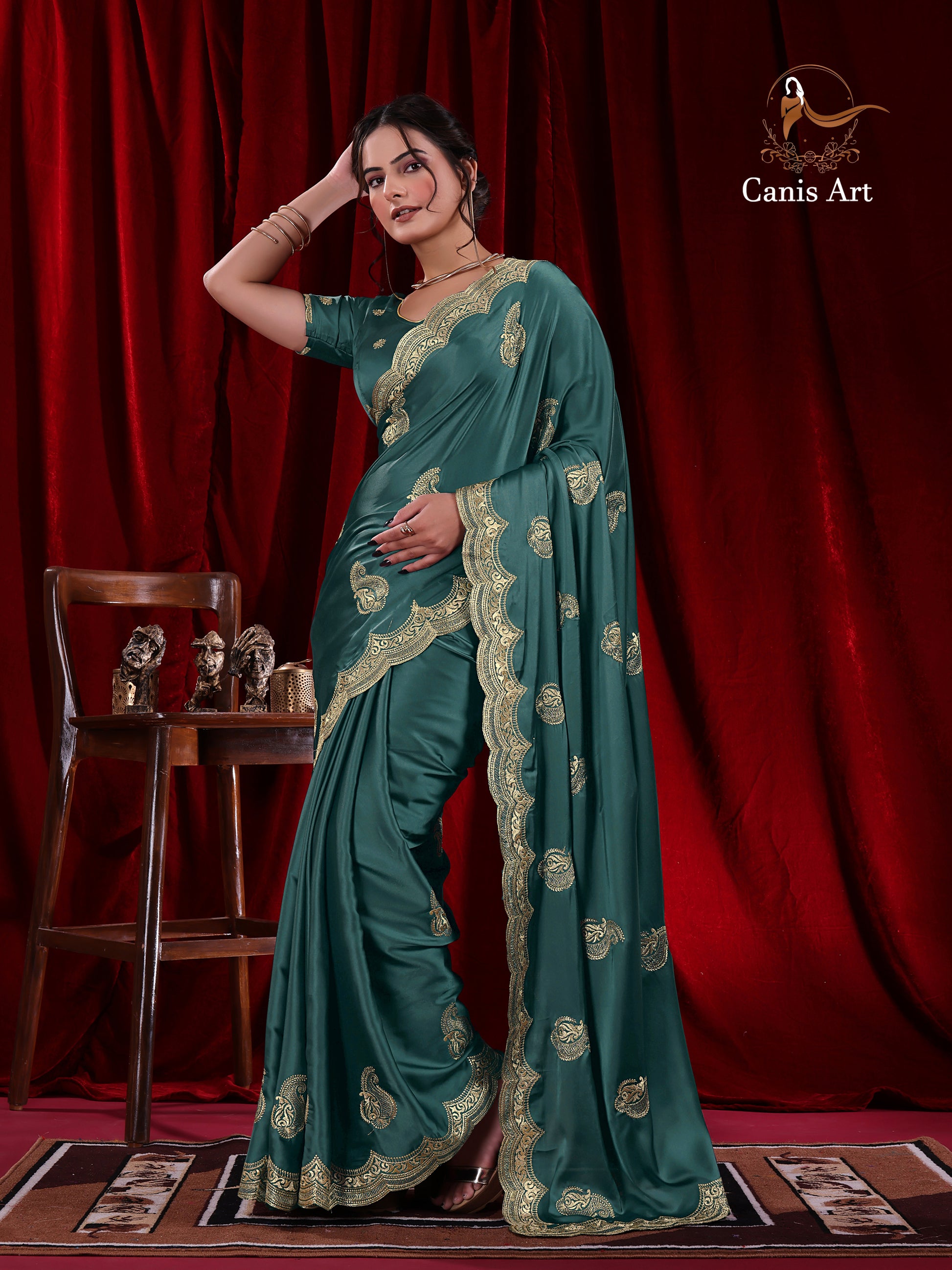 Heavy fendy satin silk