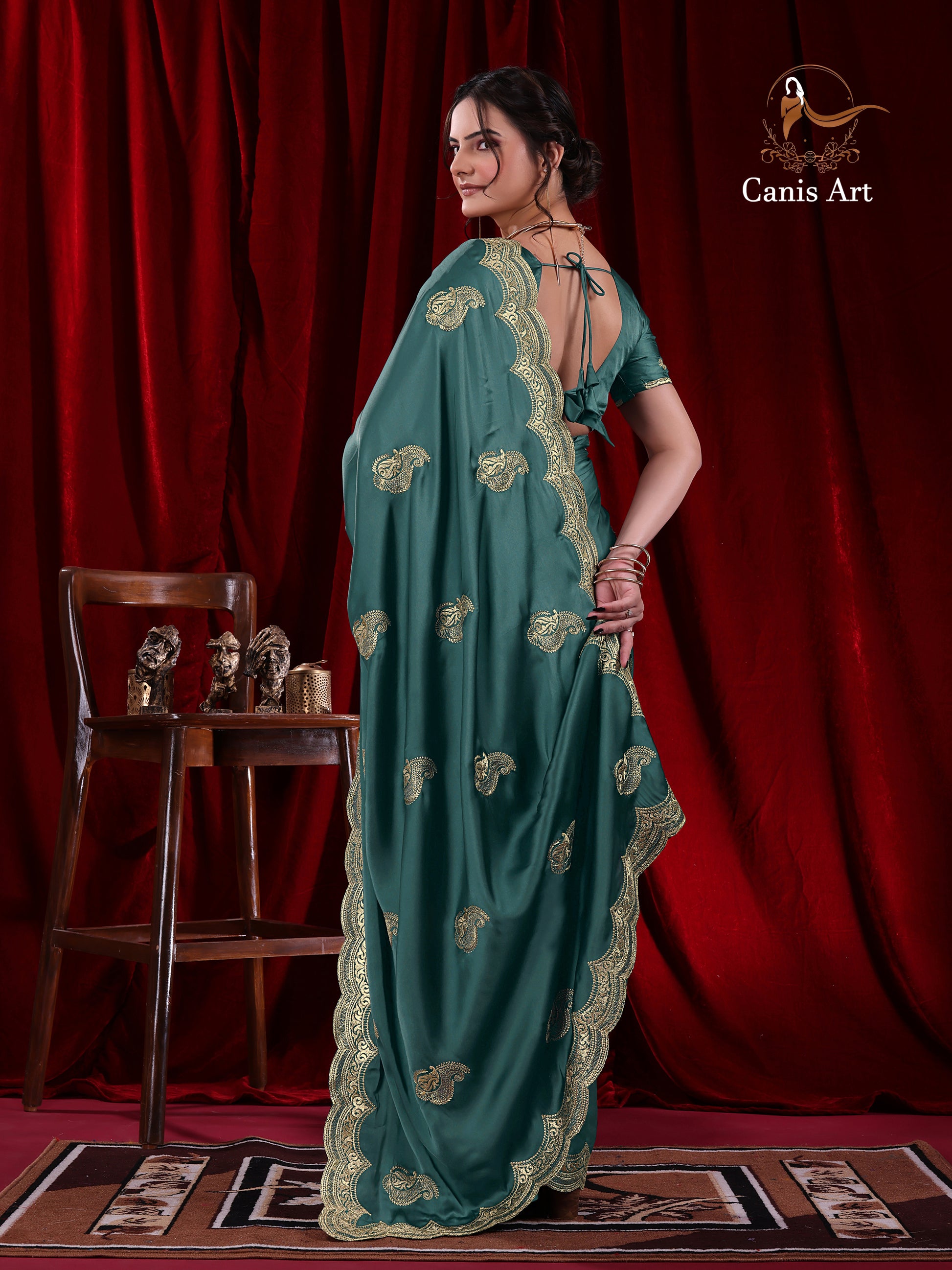 Heavy fendy satin silk