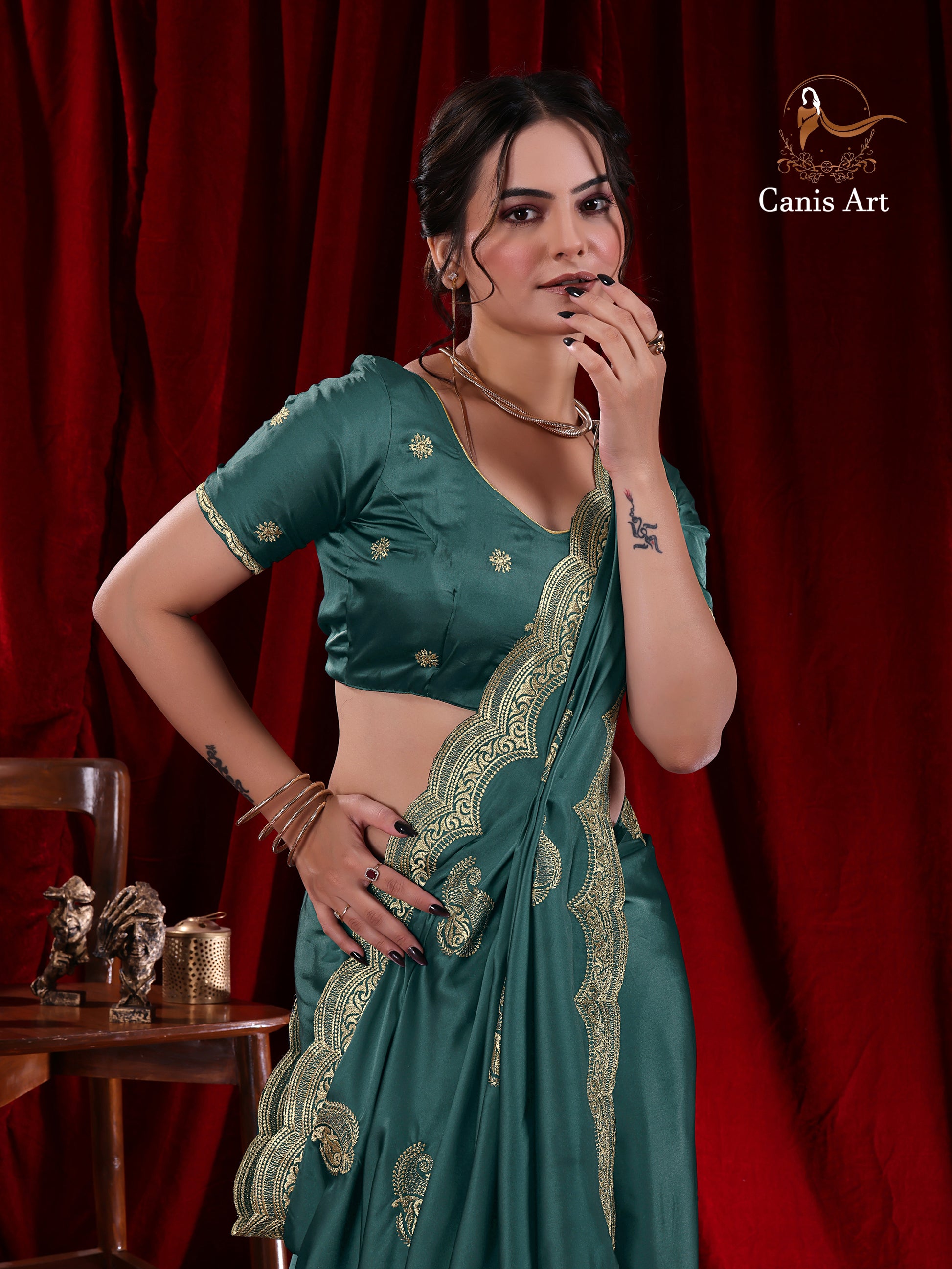 Heavy fendy satin silk