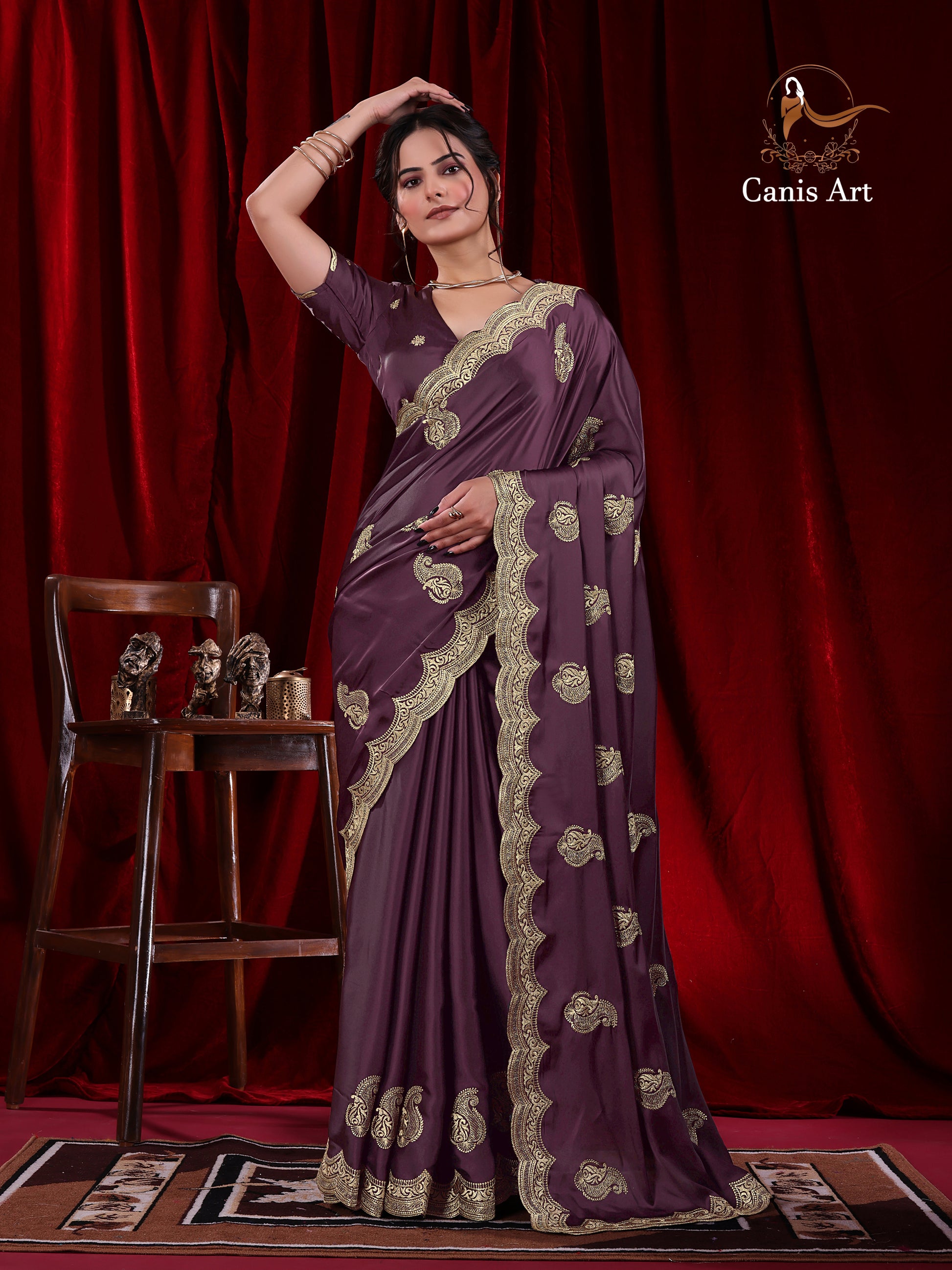 Heavy fendy satin silk