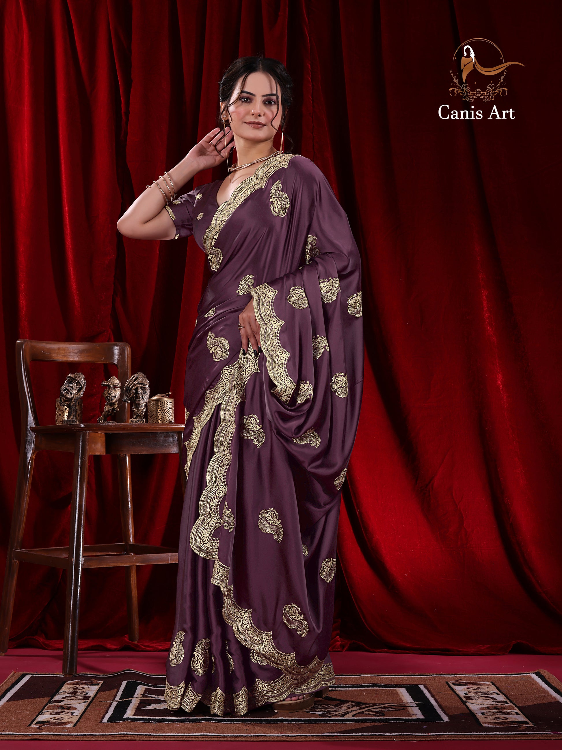 Heavy fendy satin silk