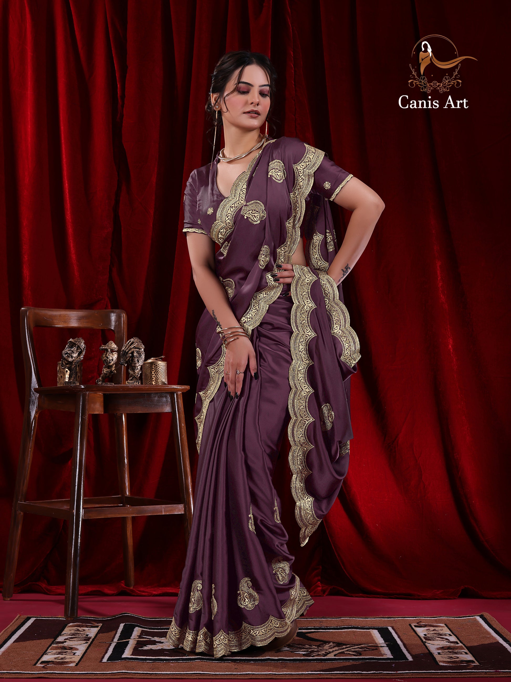 Heavy fendy satin silk