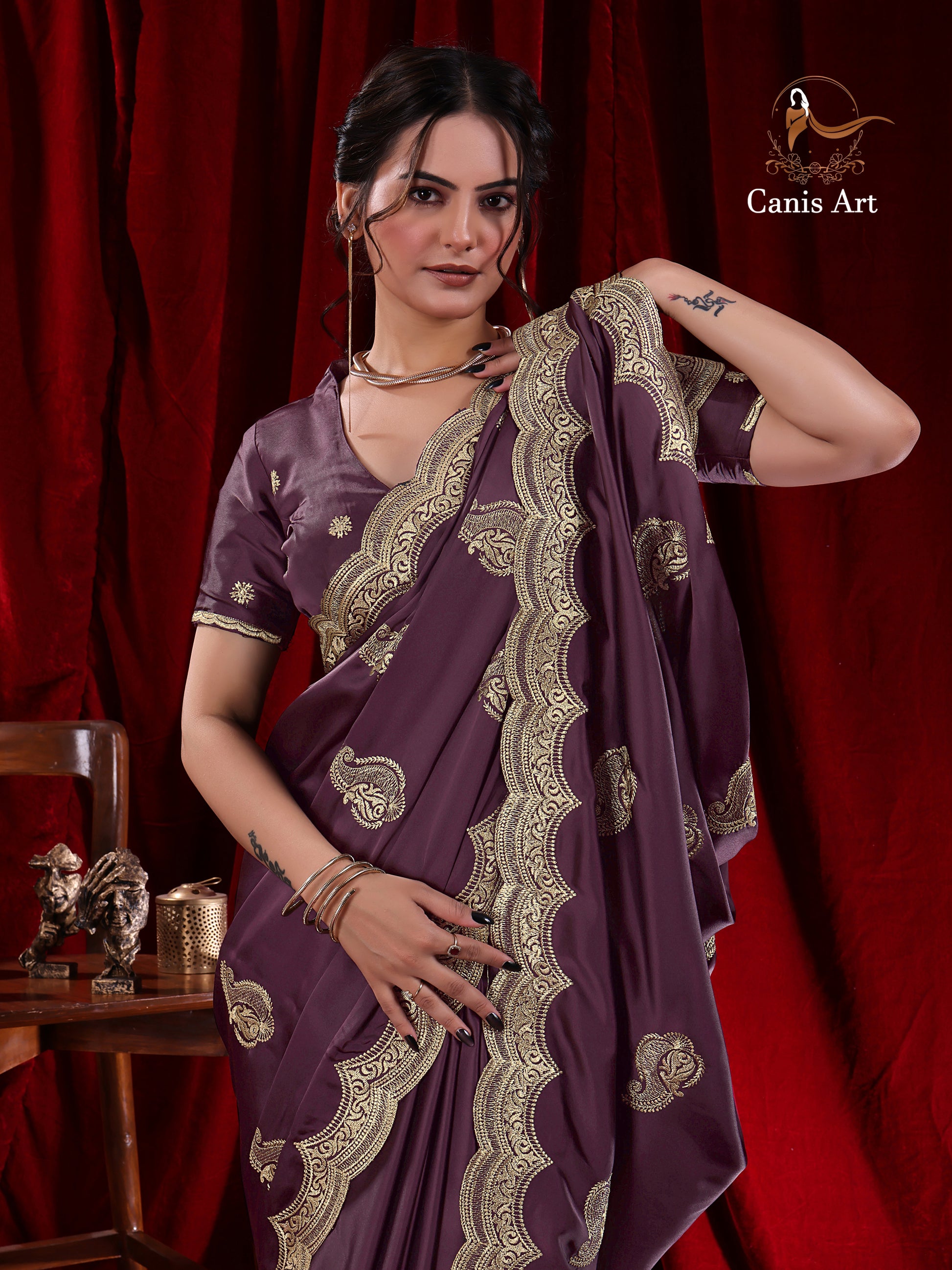 Heavy fendy satin silk
