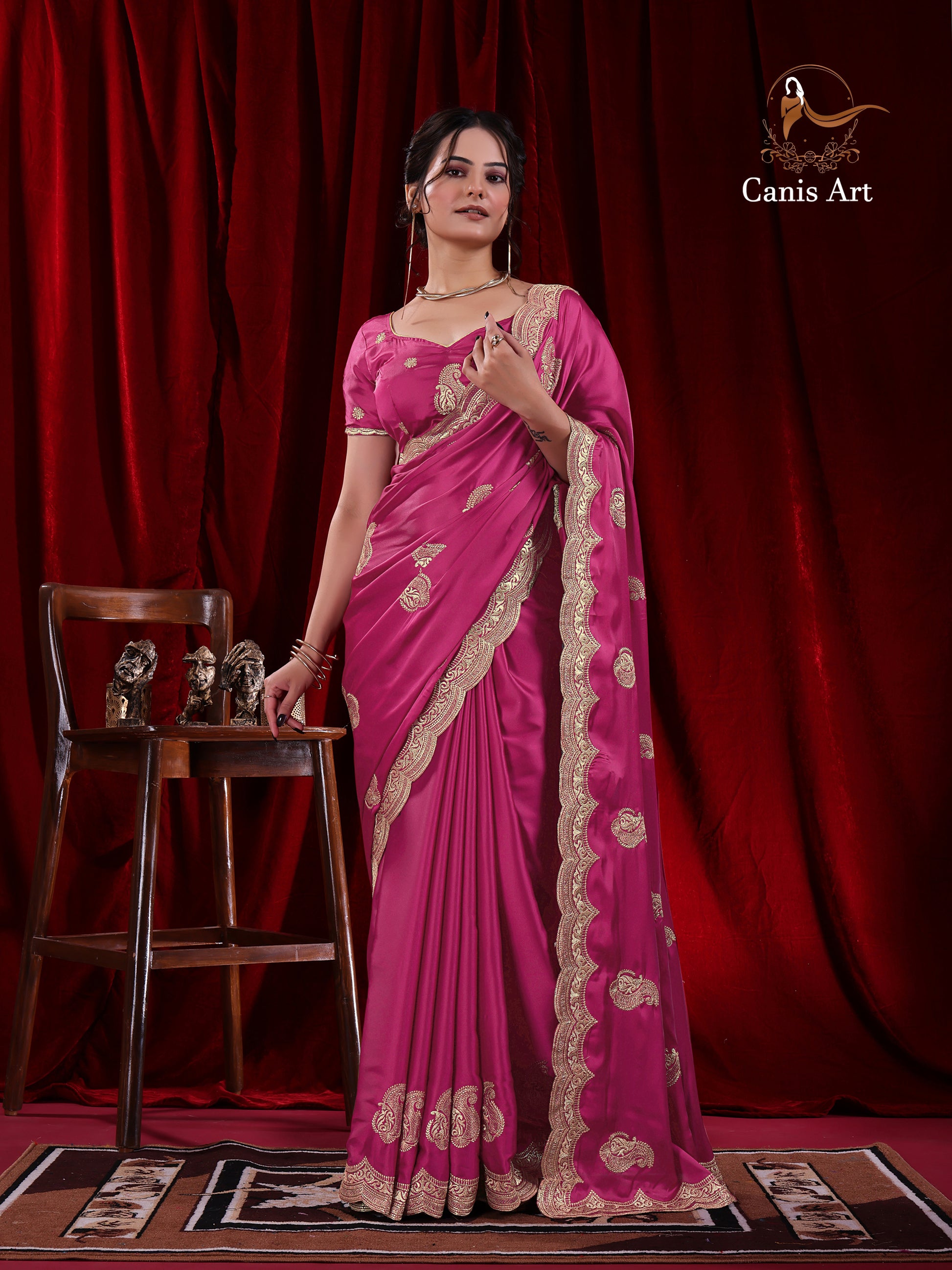 Heavy fendy satin silk