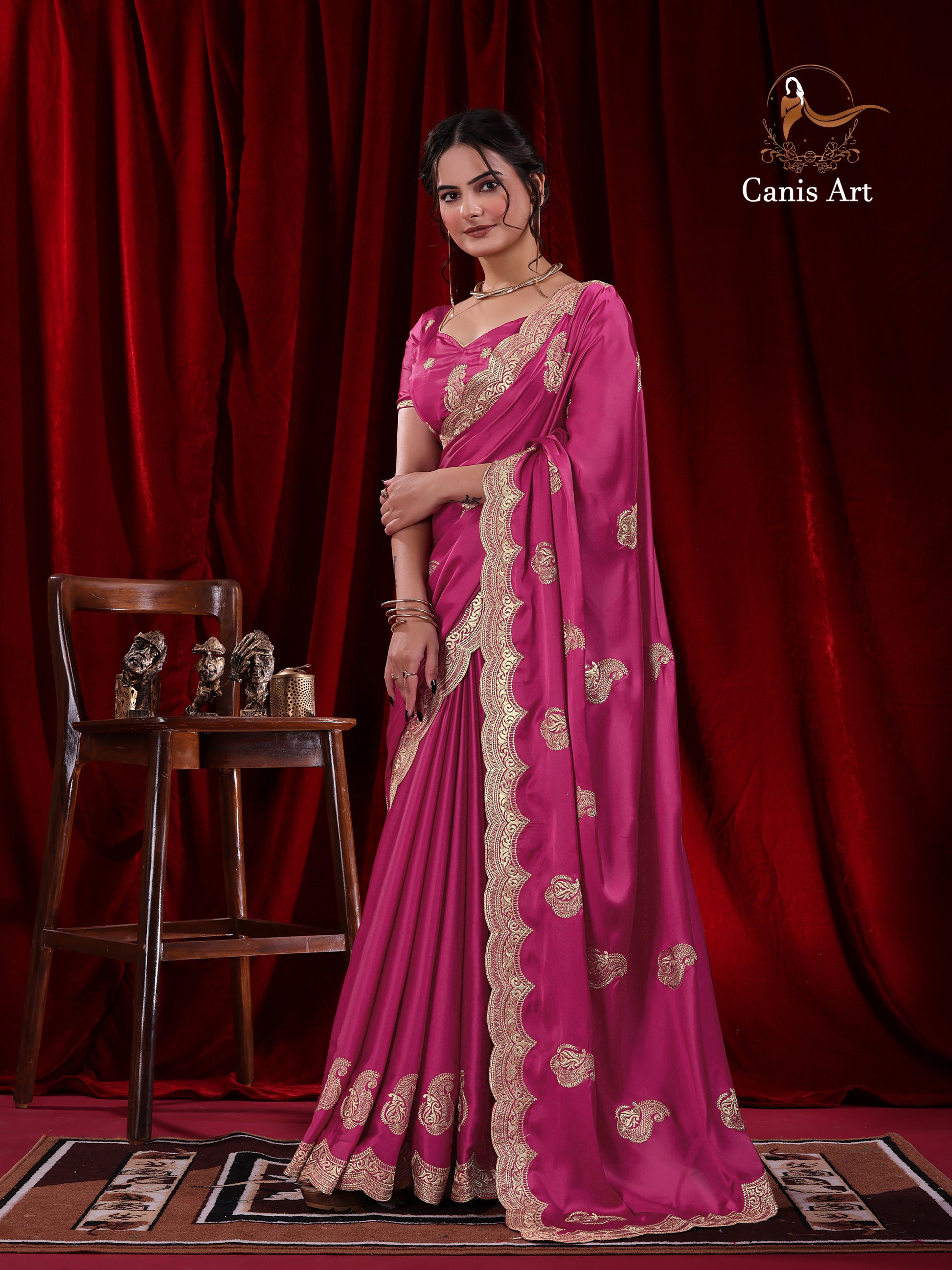 Heavy fendy satin silk