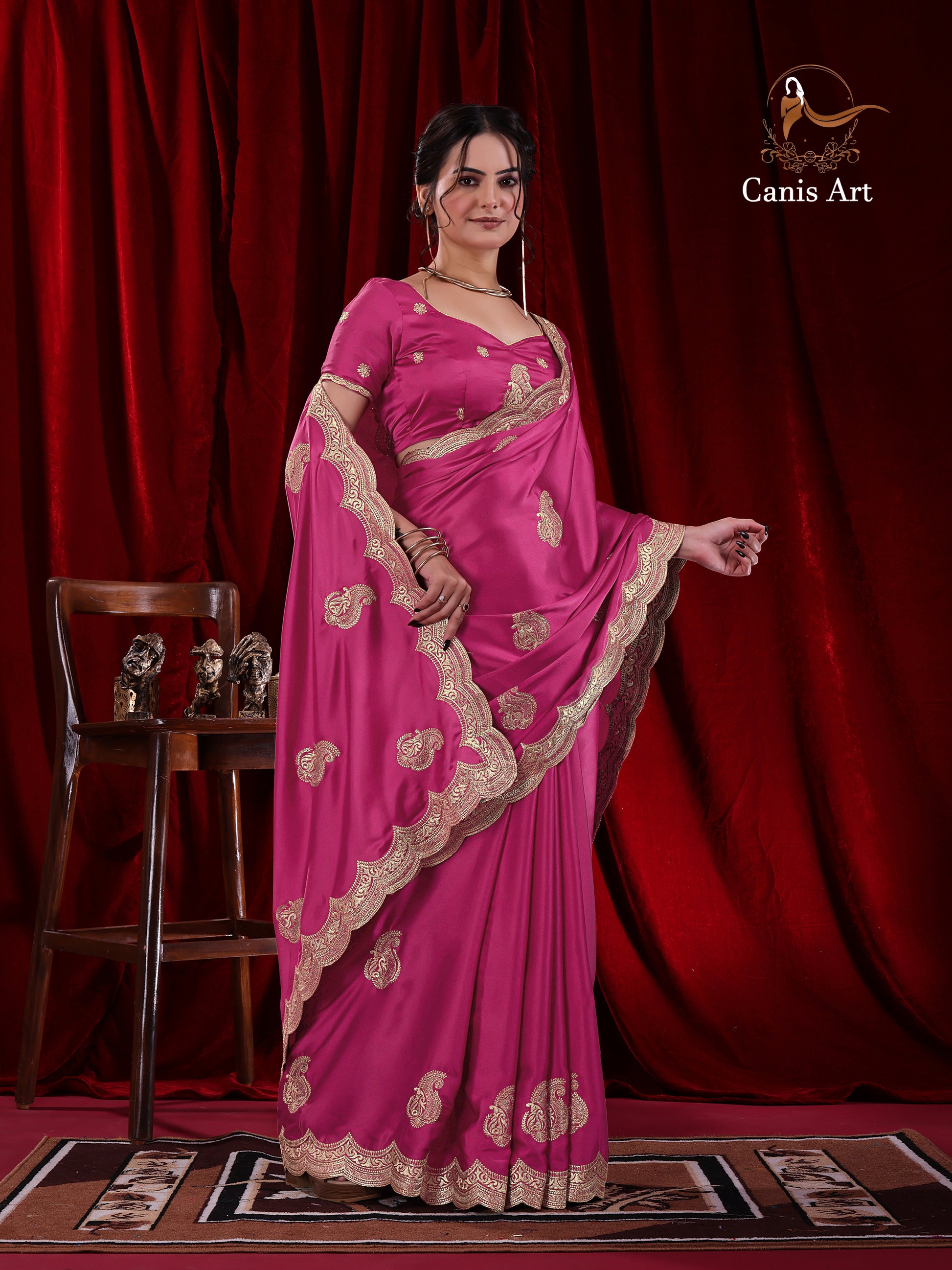 Heavy fendy satin silk