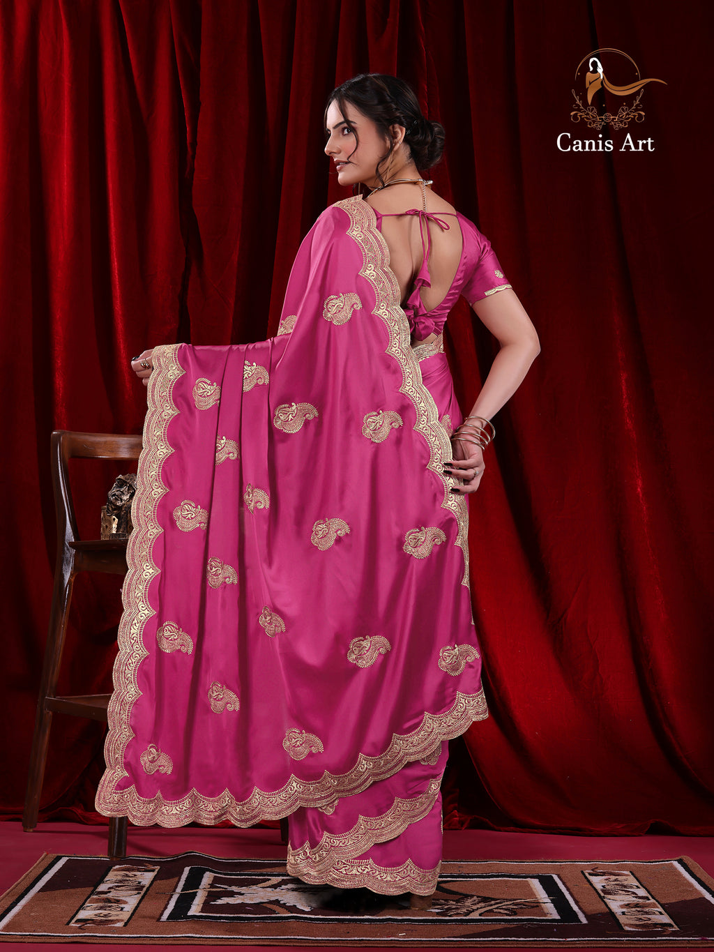 Heavy fendy satin silk