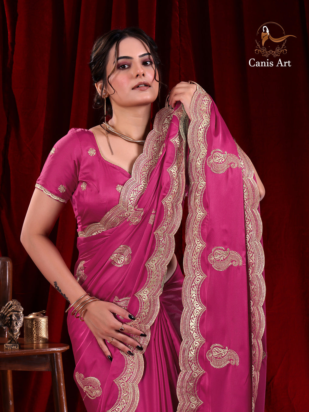 Heavy fendy satin silk