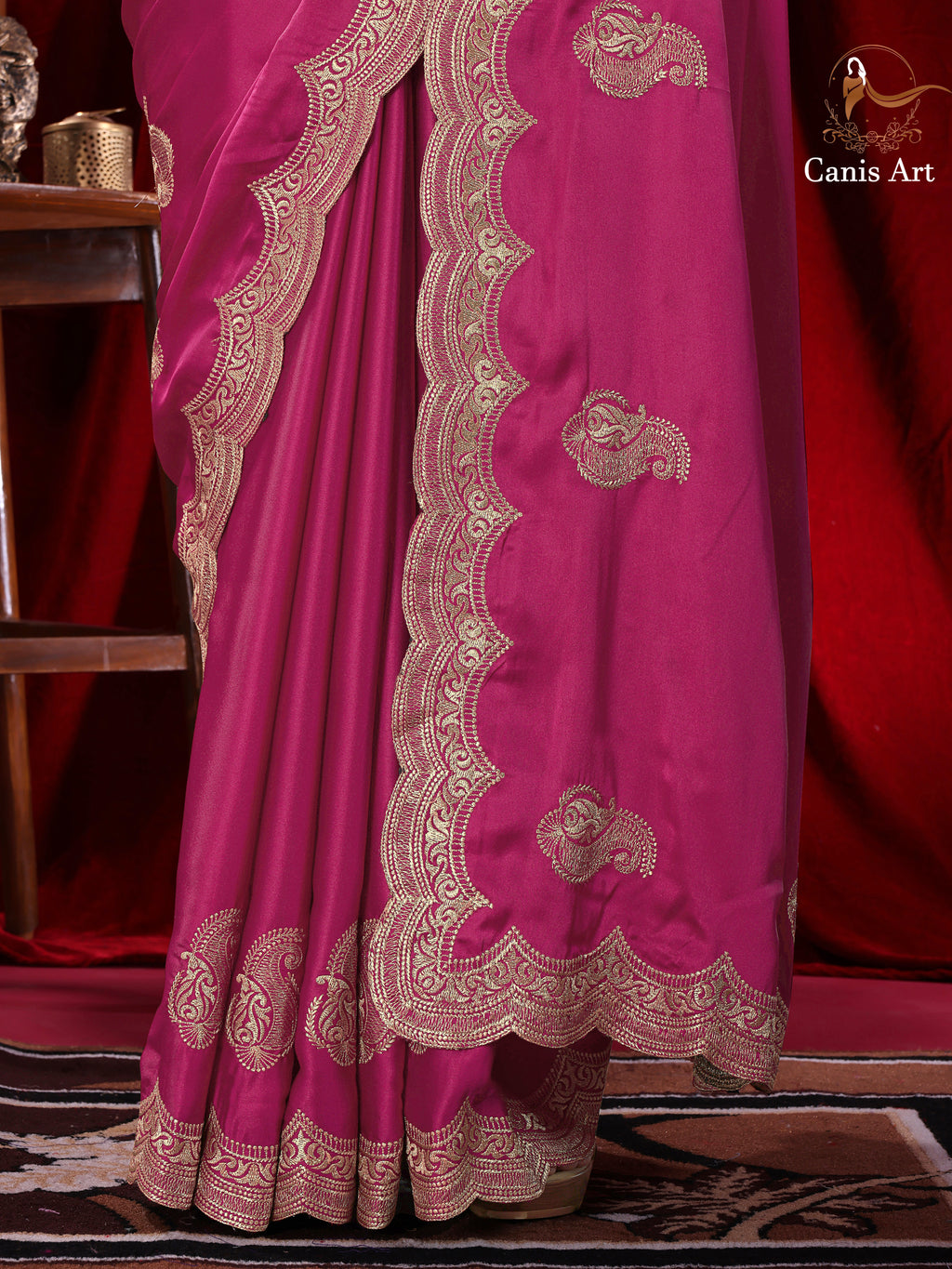 Heavy fendy satin silk
