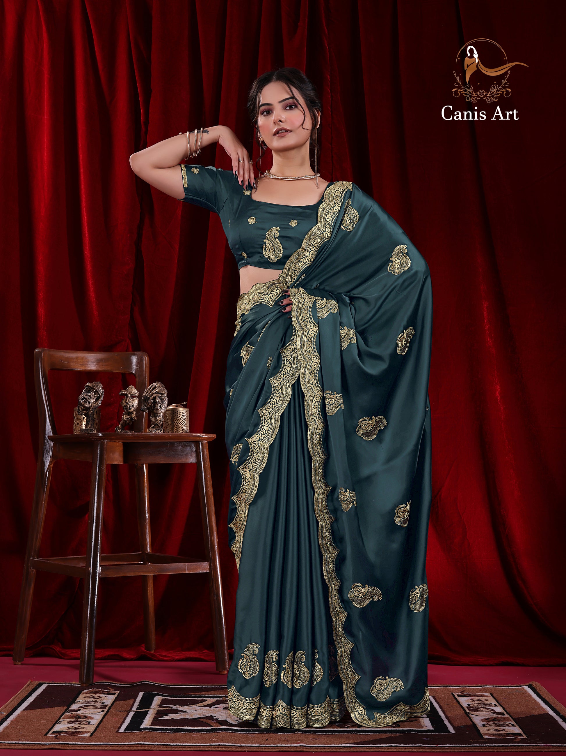 Heavy fendy satin silk