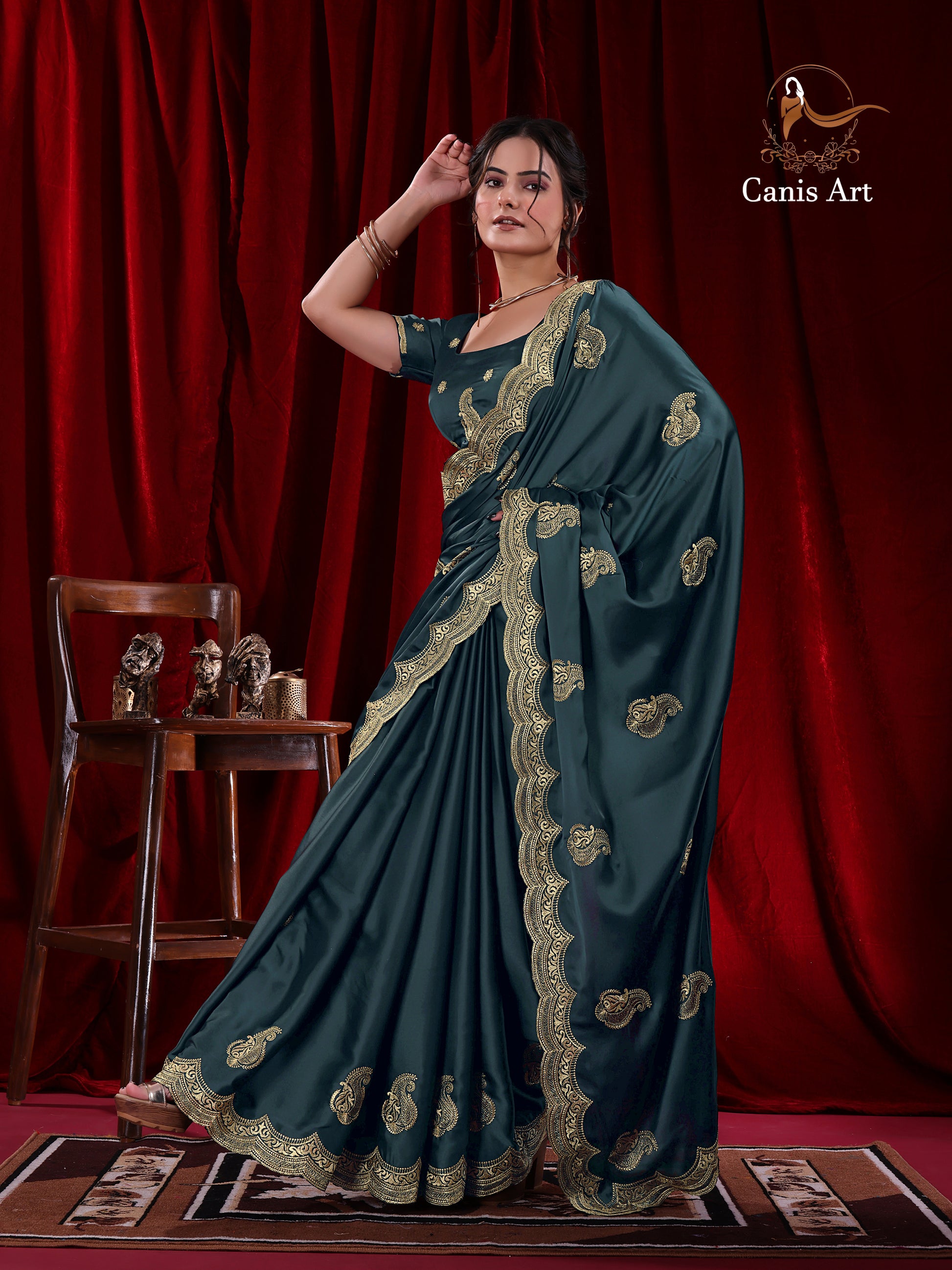 Heavy fendy satin silk