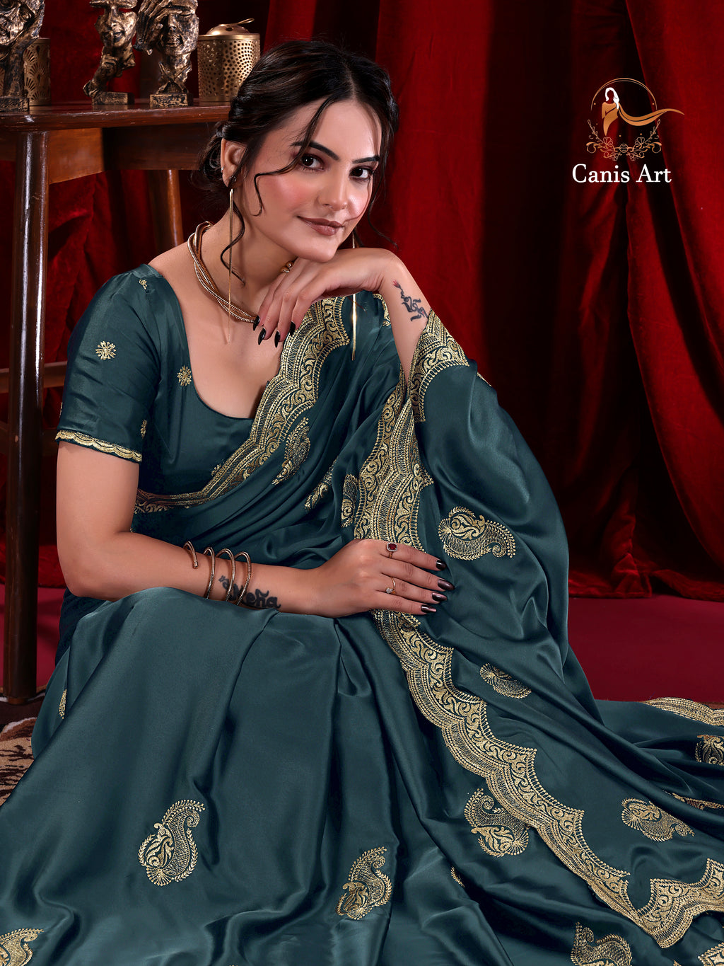 Heavy fendy satin silk