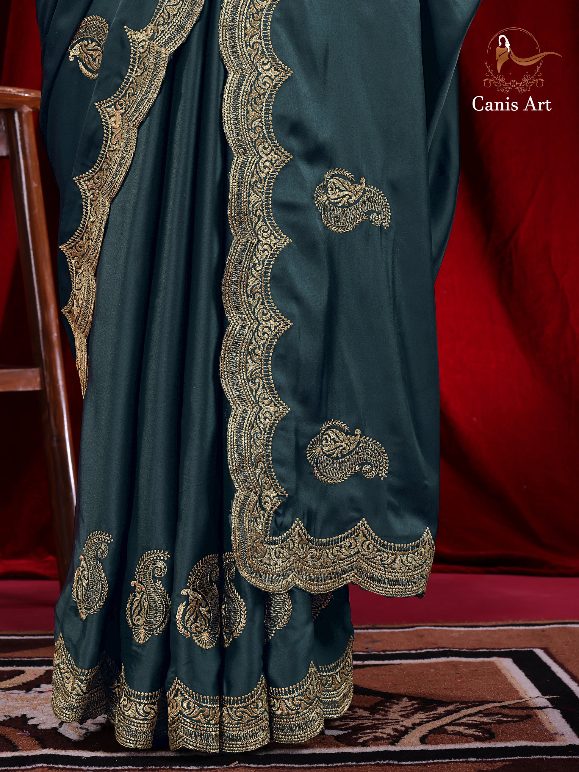 Heavy fendy satin silk
