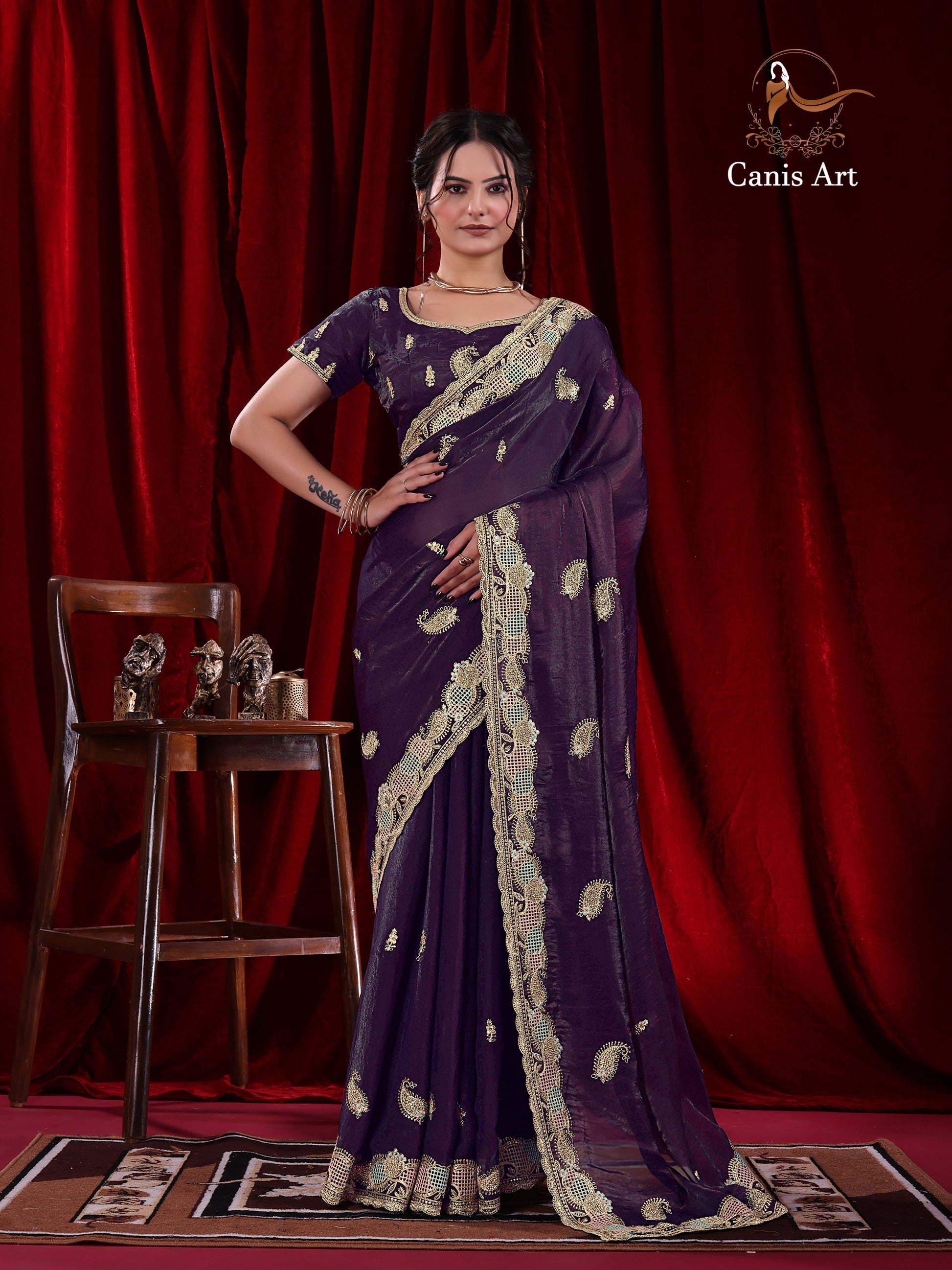 Heavy fendy satin silk