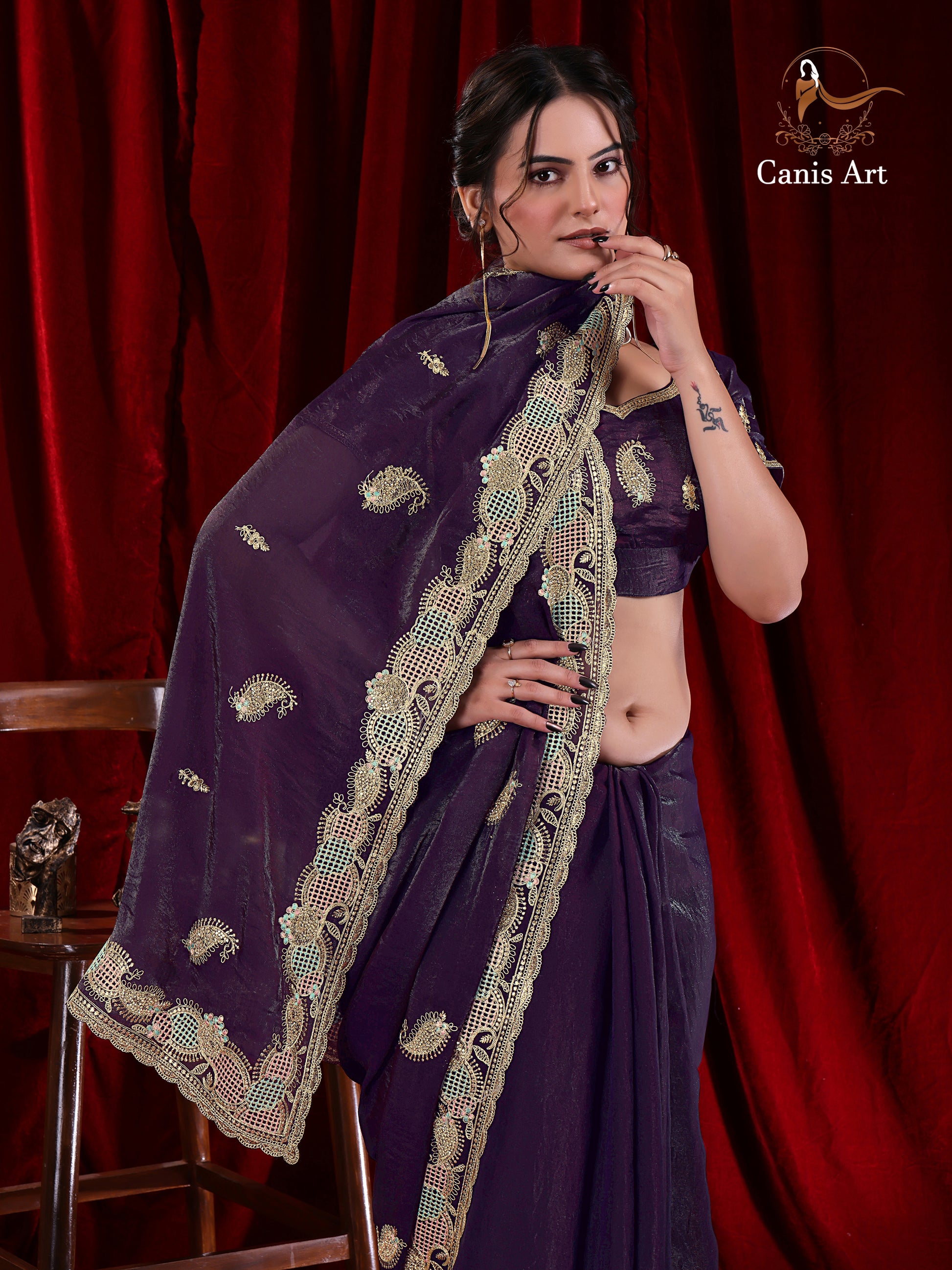 Heavy fendy satin silk