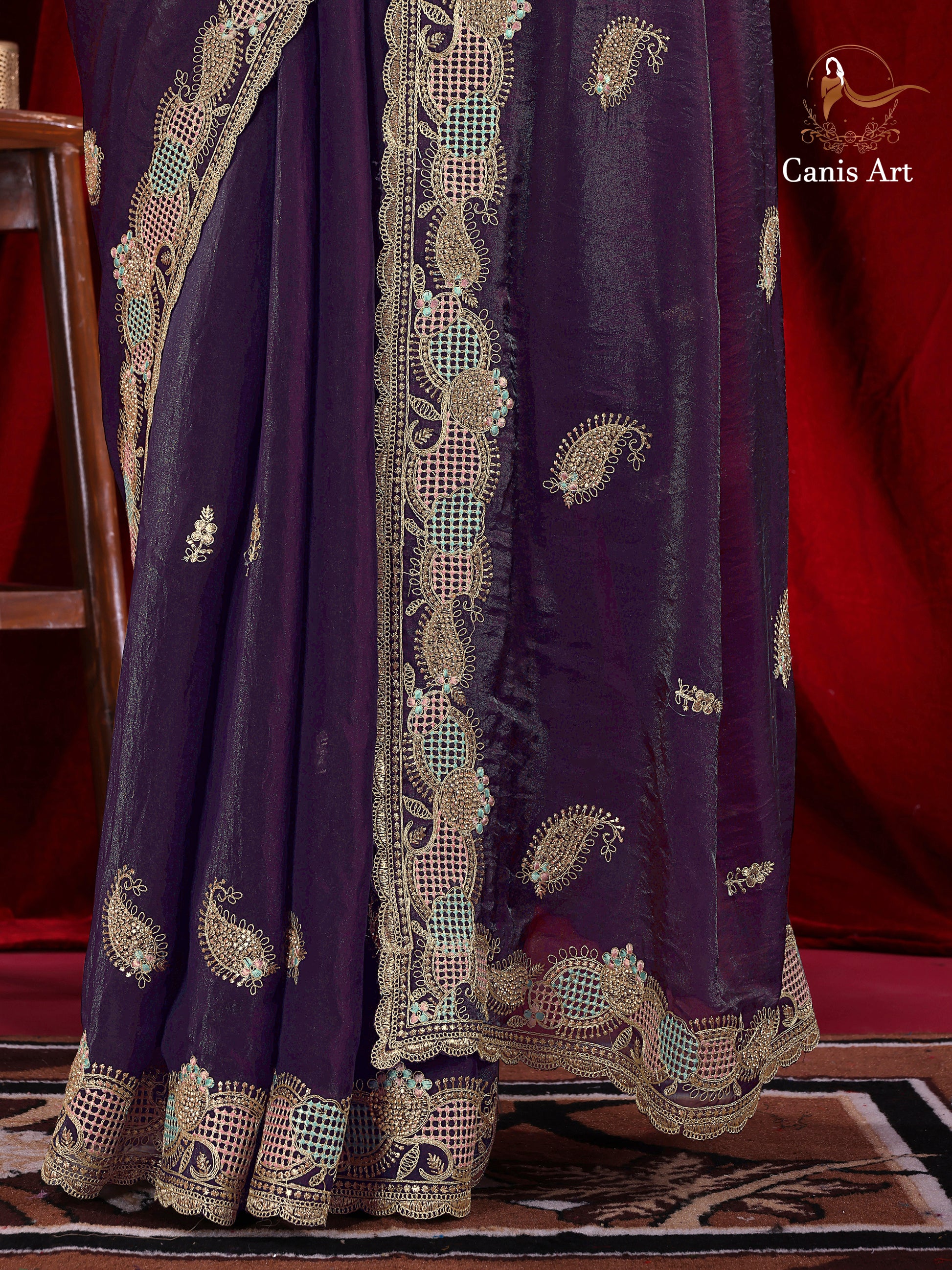 Heavy fendy satin silk