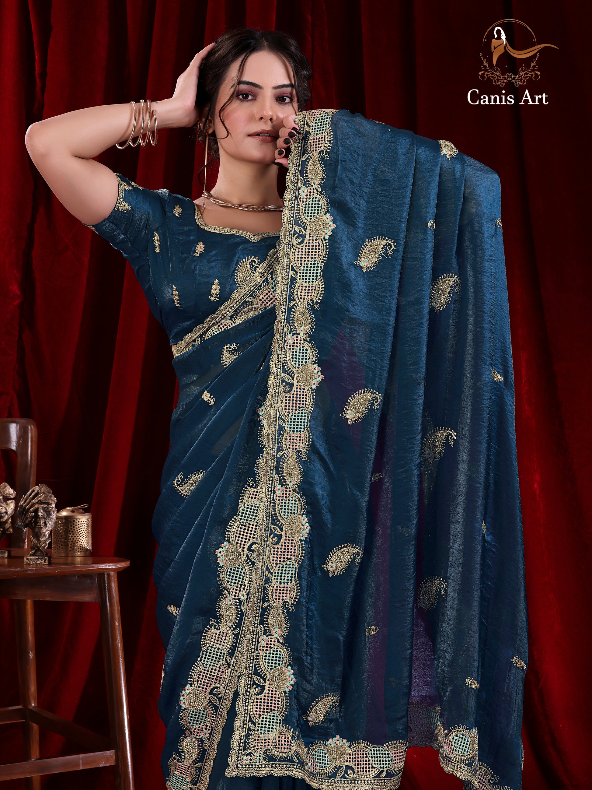 Heavy fendy satin silk