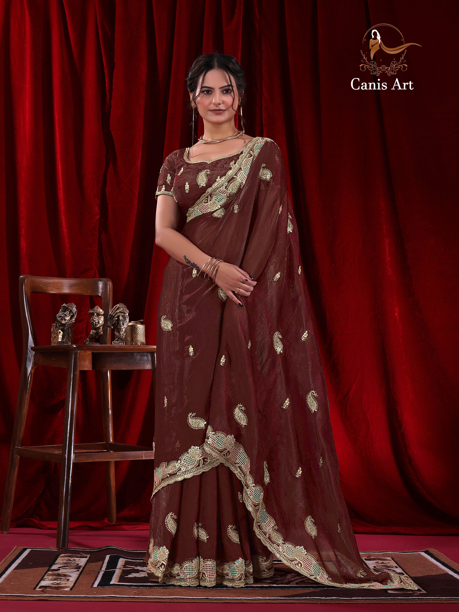 Heavy fendy satin silk